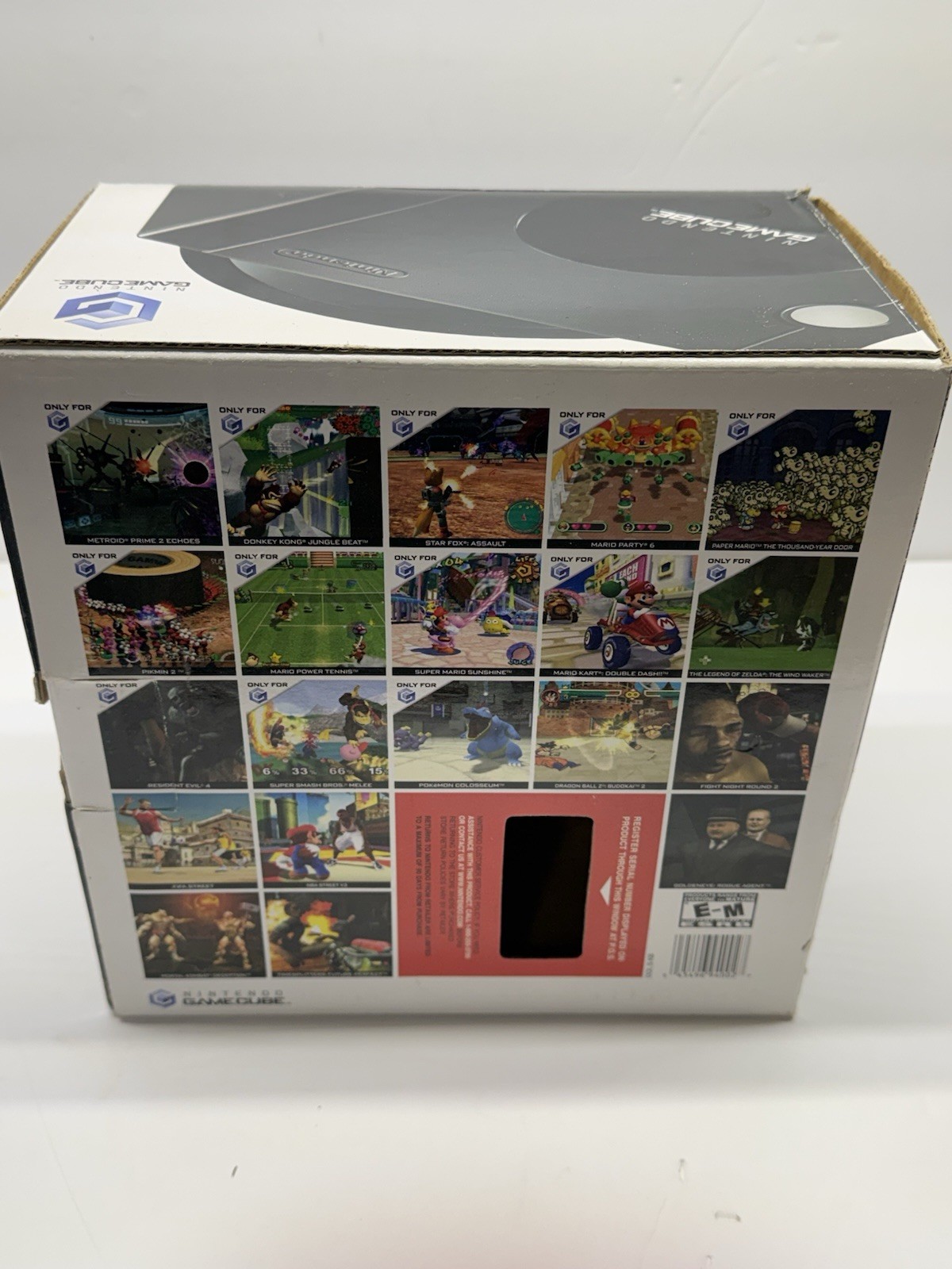 Nintendo GameCube Black Console Composite RCA w/ cables and x men game