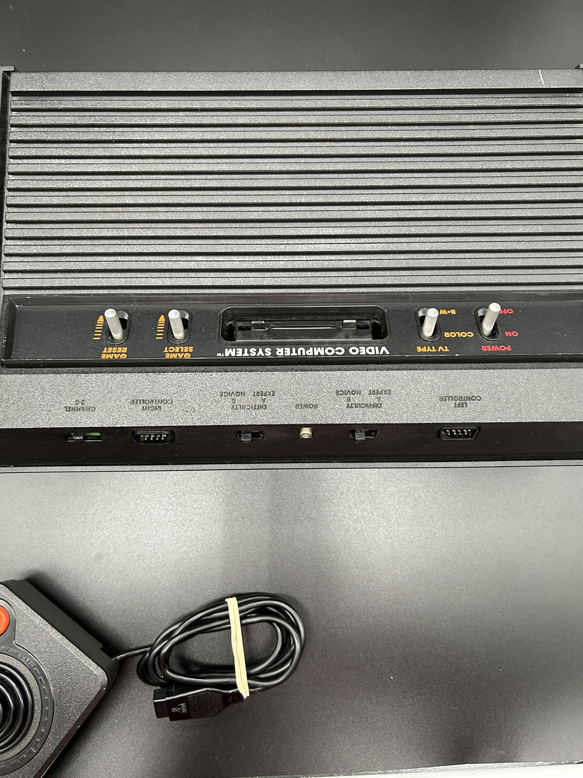 Atari 2600 Darth Vader Black Console 1 Controller OEM Power Cord Tested WORKS!!!