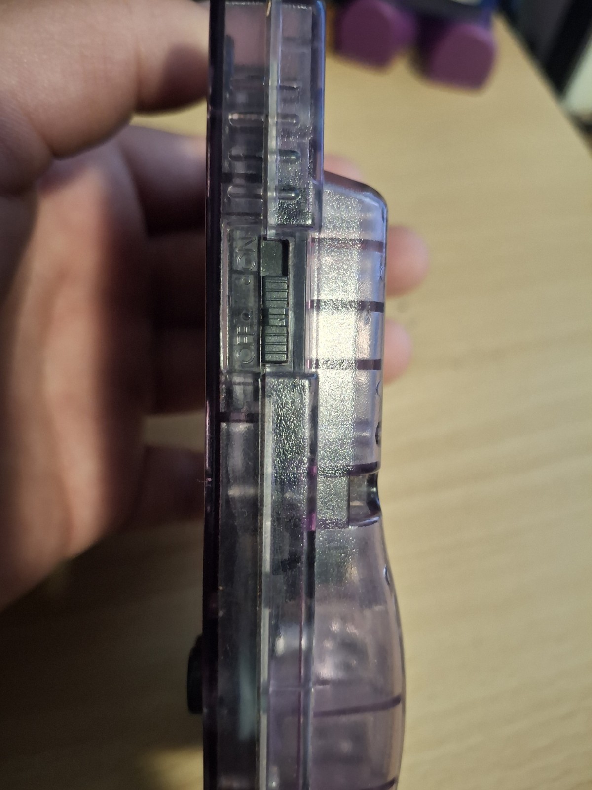 Nintendo Game Boy Color Handheld System – Atomic Purple, No battery cover