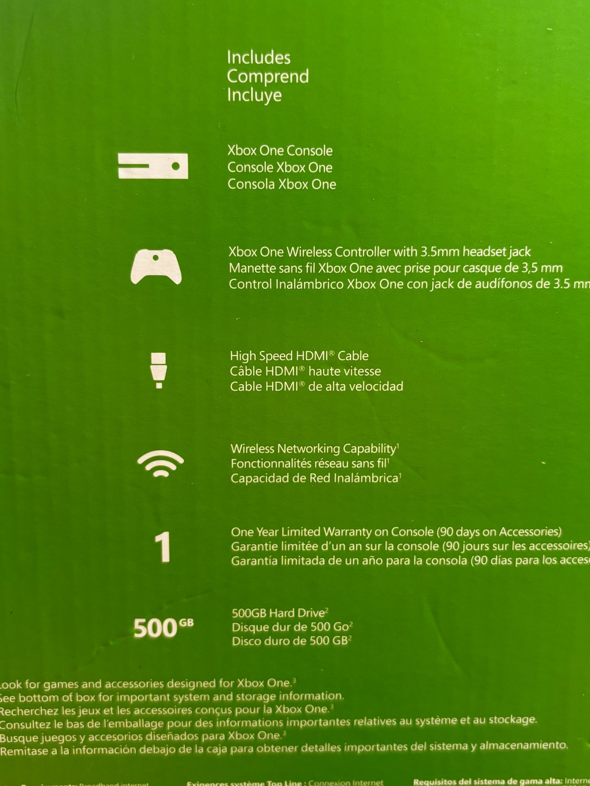 Microsoft Xbox One 1540 500GB Console w/ FarCry 5, Original Packaging (Tested)