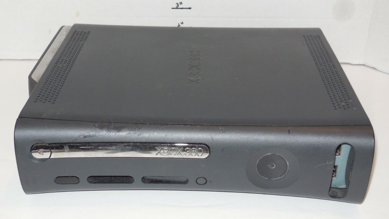 Microsoft Xbox 360 Matte Black Console with Power Adapter Controller 120 GB HD