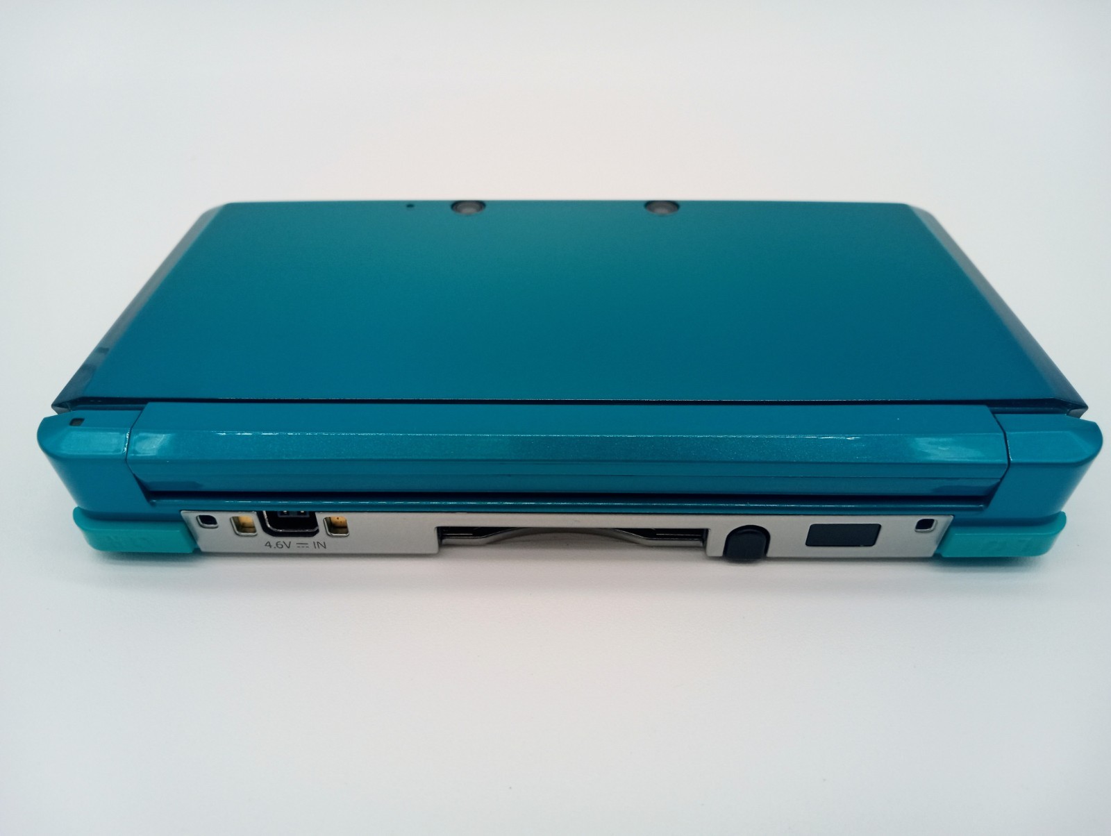 Nintendo 3DS Aqua Blue Handheld System with Box Charger – Excellent Condition