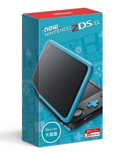 Nintendo new 2DS XL LL Turquoise x Black Console Boxed from Japan Tested