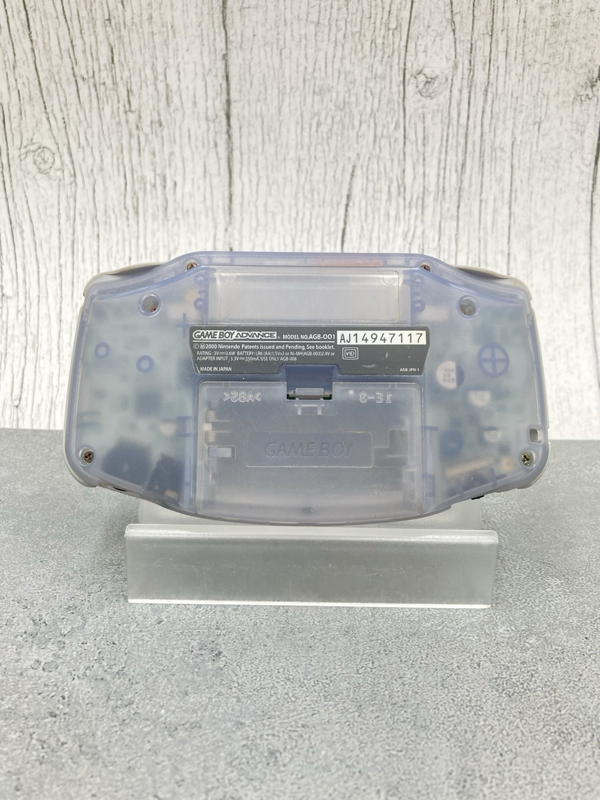 Nintendo Game Boy Advance AGB-001 Console Milky blue tested 0601-401