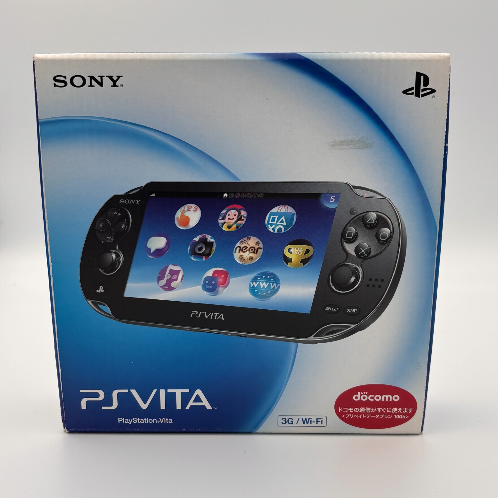 Sony PS Vita PCH-1100 Black OLED 3G Wi-Fi Console Boxed Near Mint JP 908