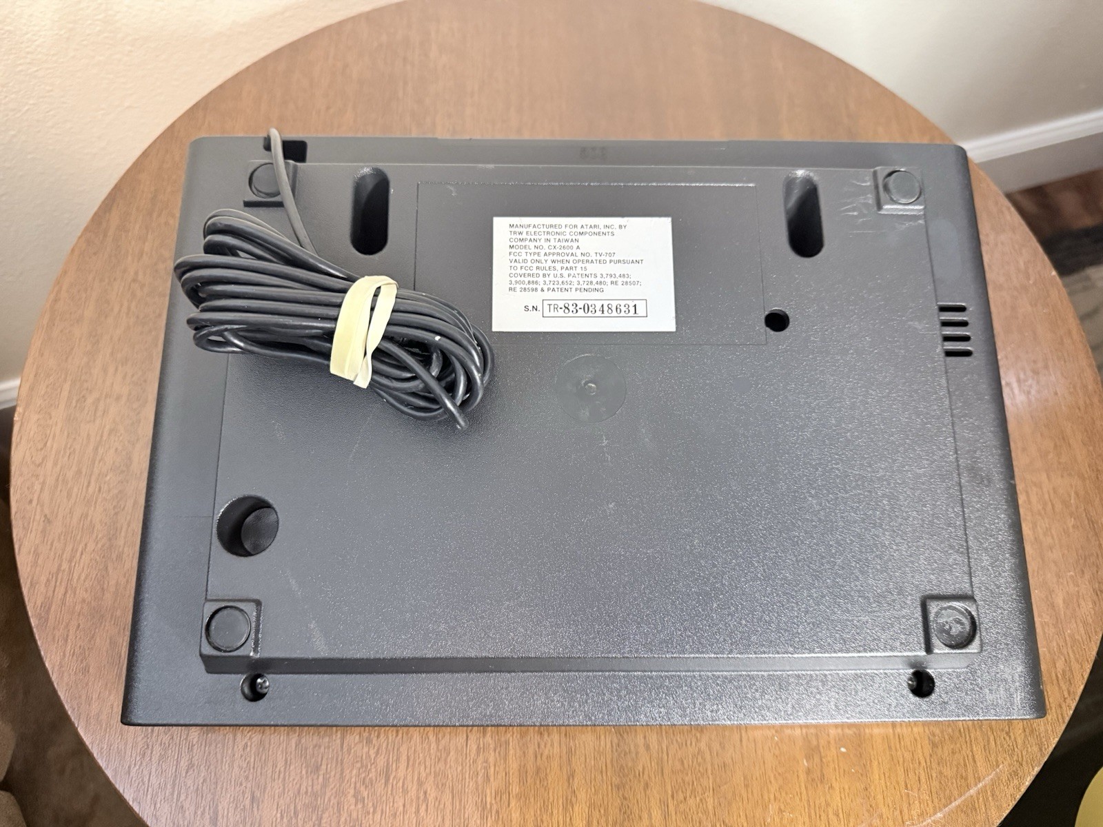 Recapped Atari 2600 «Vader» Black Game Console w/ Game & Joystick
