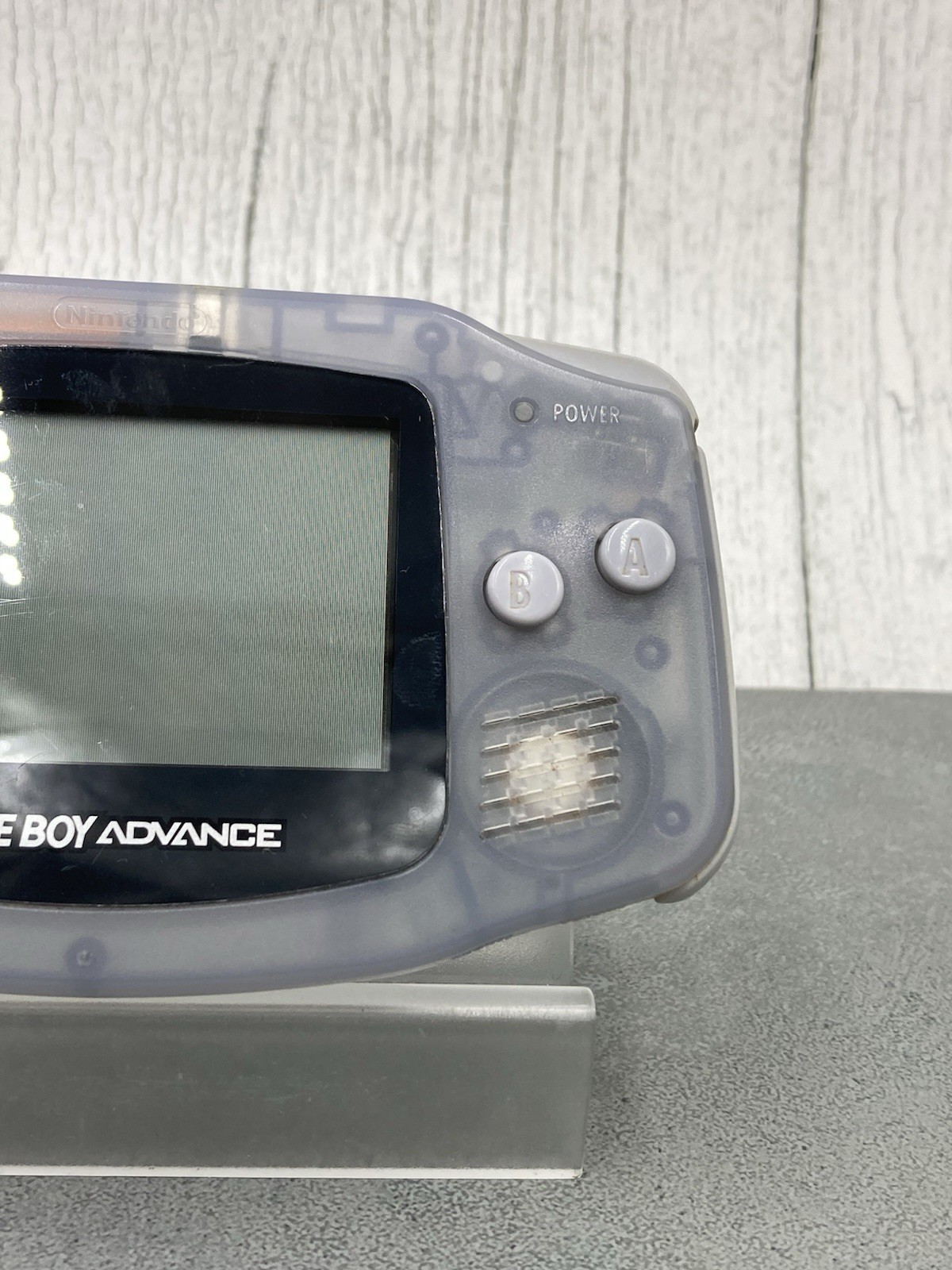 Nintendo Game Boy Advance AGB-001 Console Milky blue tested 0601-401