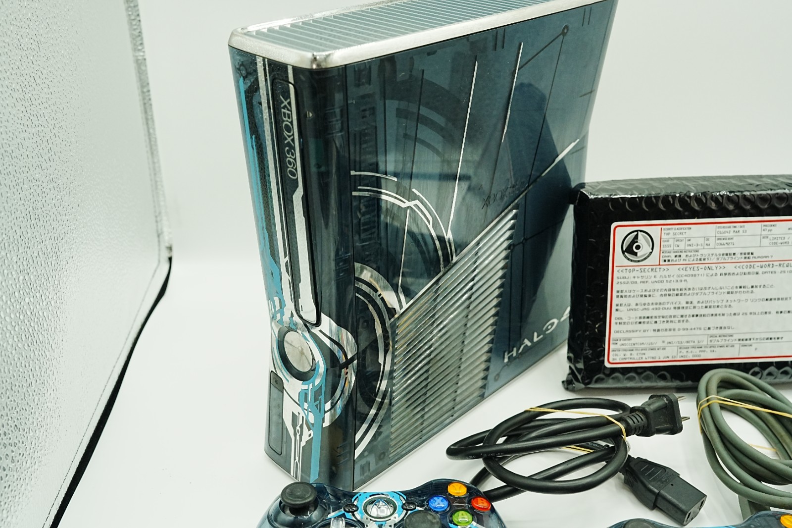 Xbox 360 Halo 4 Limited Edition Console 320GB 2 Controllers Tested JP