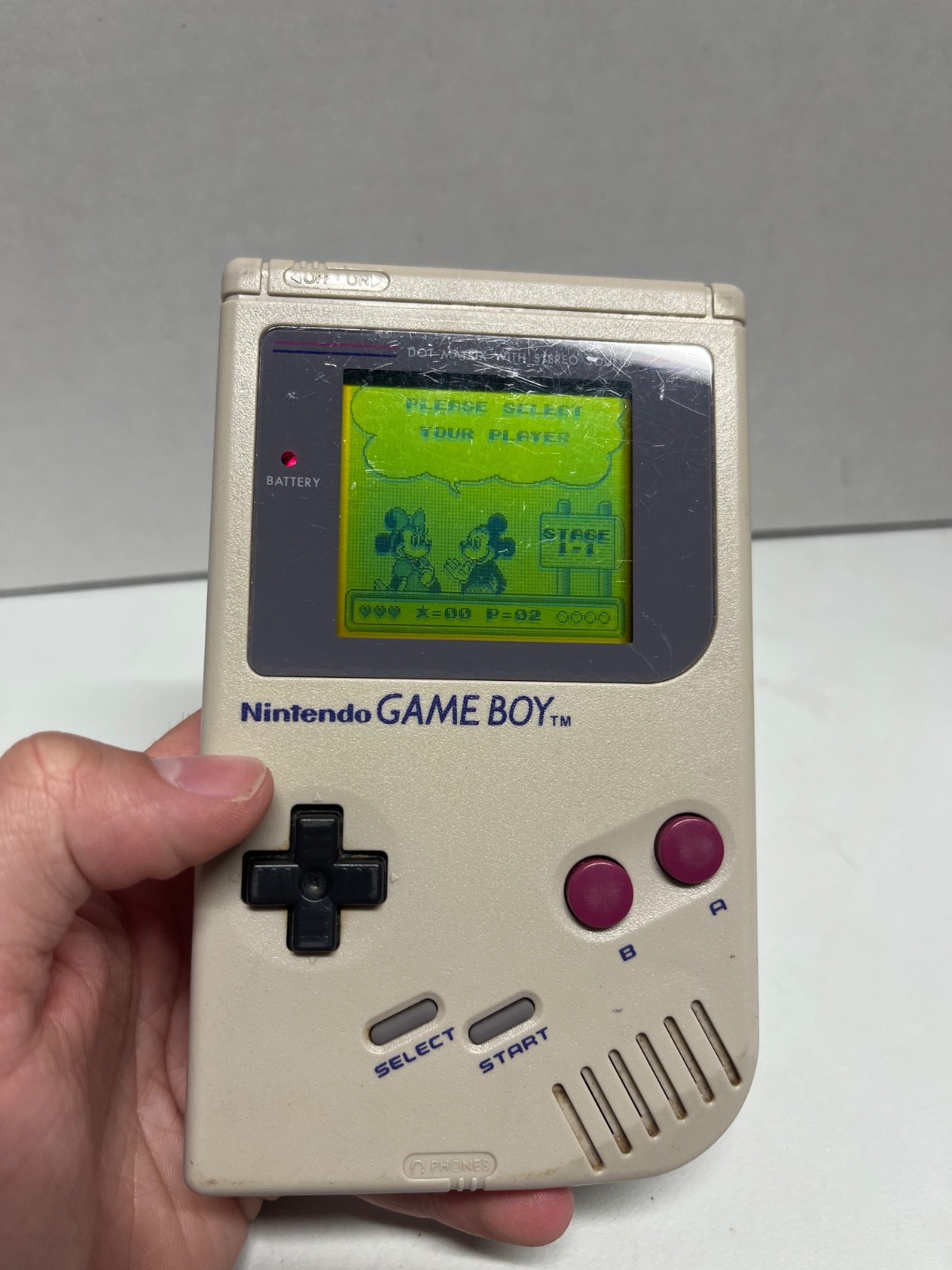 Nintendo Game Boy Launch Edition Handheld System – Gray – Tested Working