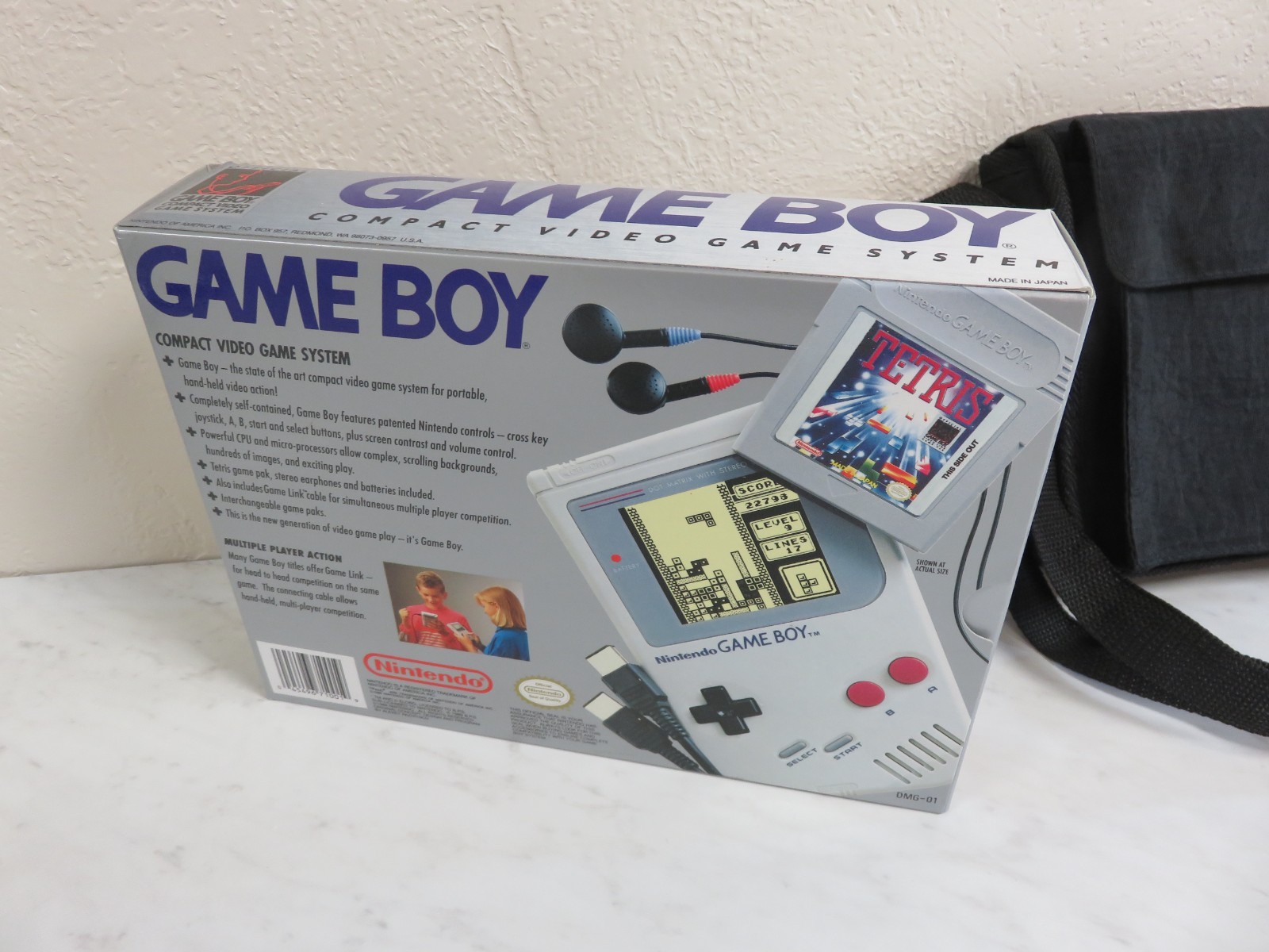 CLEAN! Nintendo original 1989 Game Boy DMG-01 with Box – Tetris Collector Set