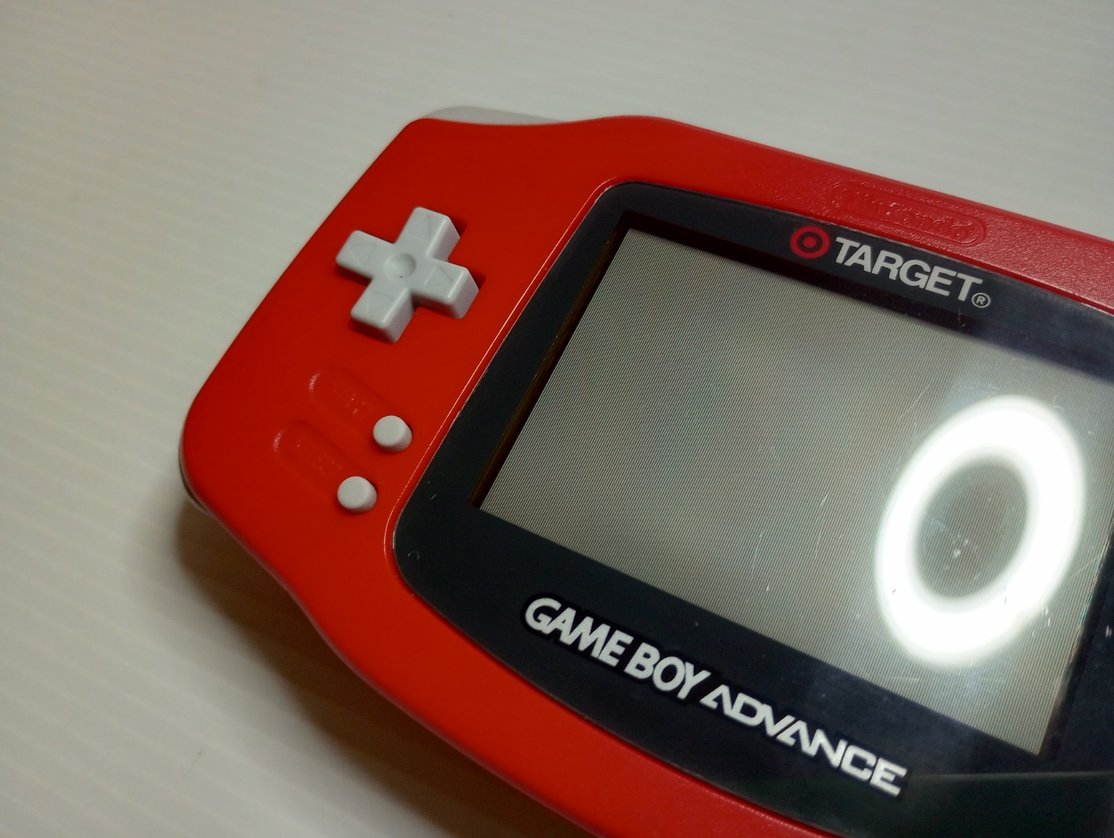 Nintendo Game Boy Advance GBA Red Target Exclusive Rare Battery Cover Included