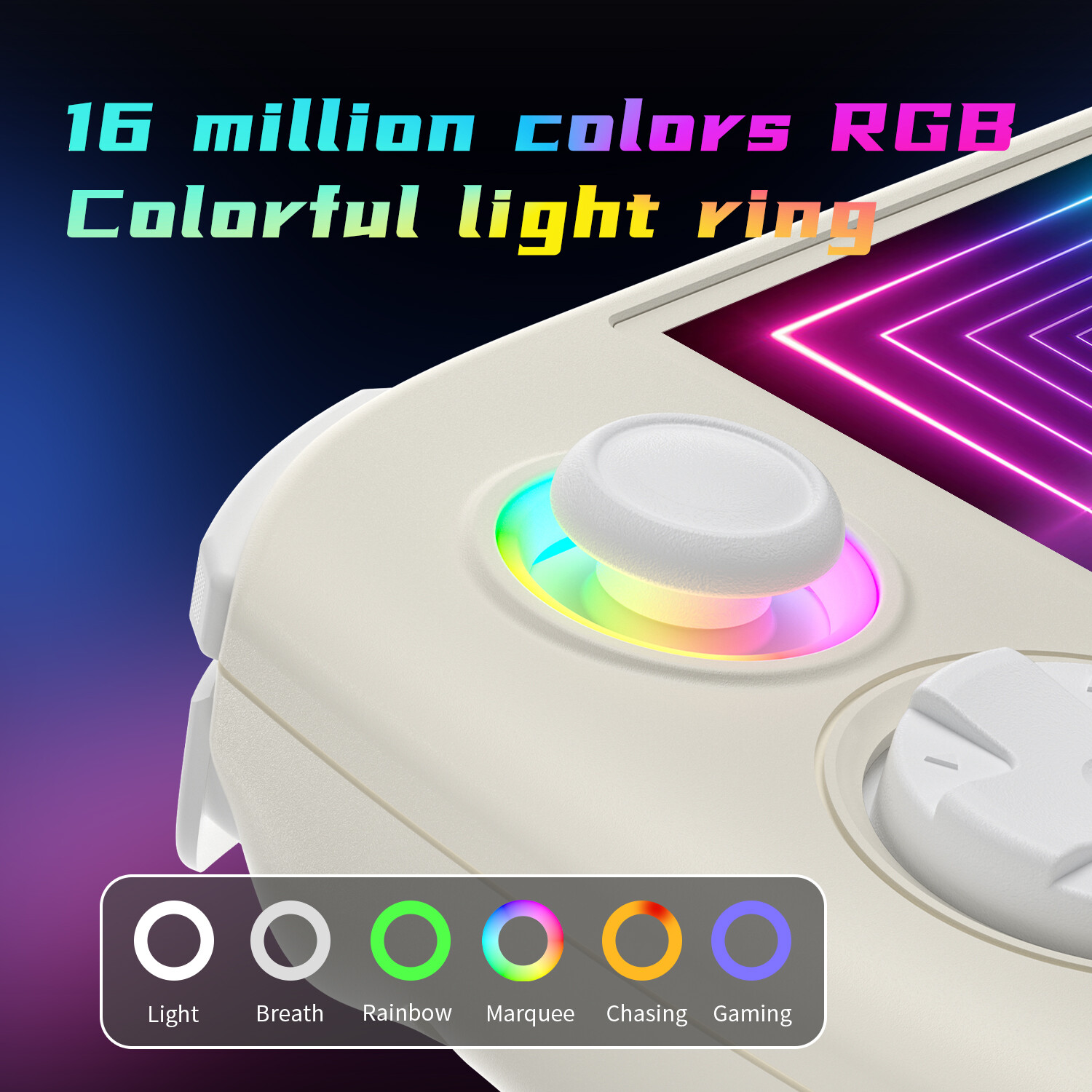RG Cube Video Handheld Game Console Android13 T820 RGB Joystick 5200mAh