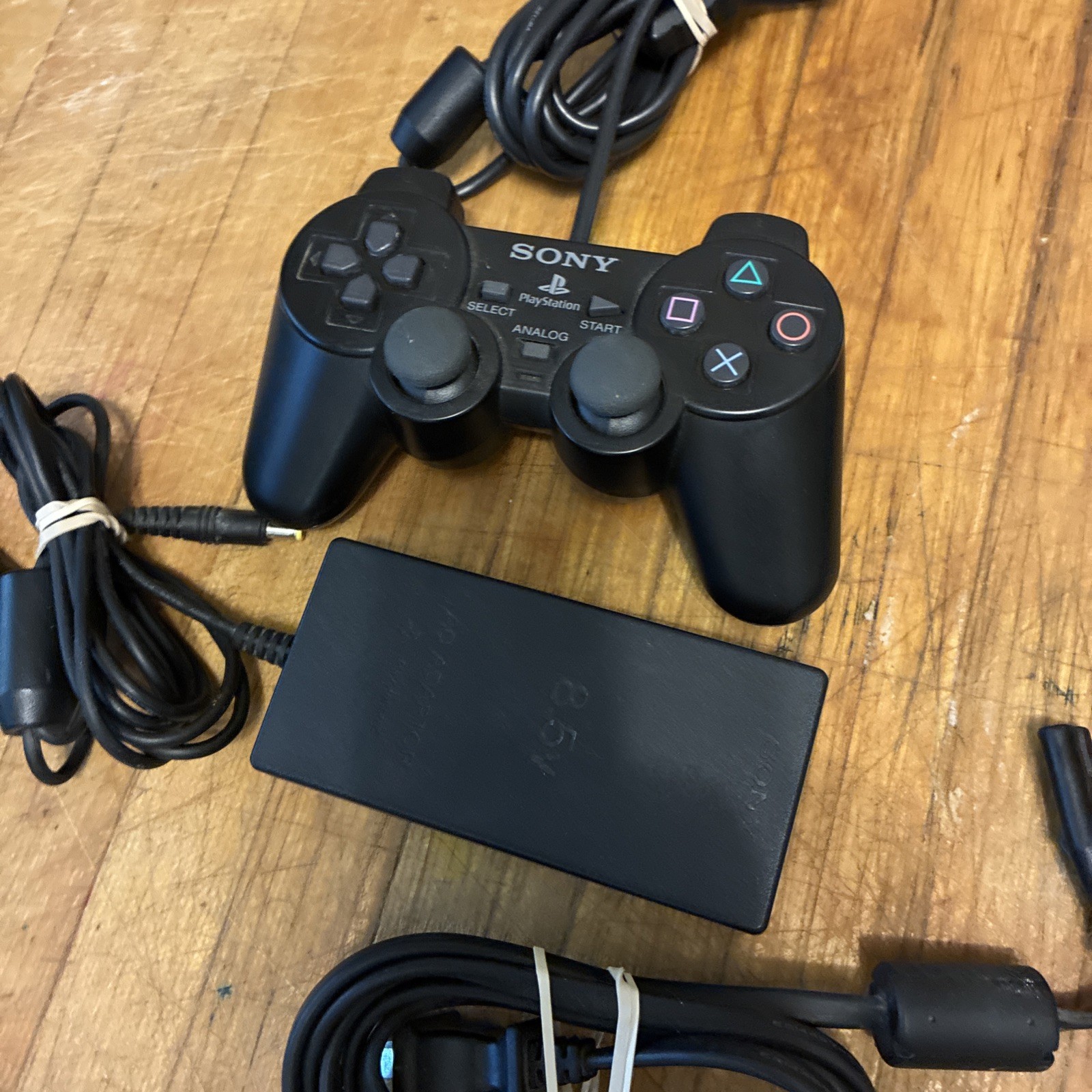 Sony PS2 Slim Silver And Black Lot Tested, Working 2 Controllers 1 Power Cord
