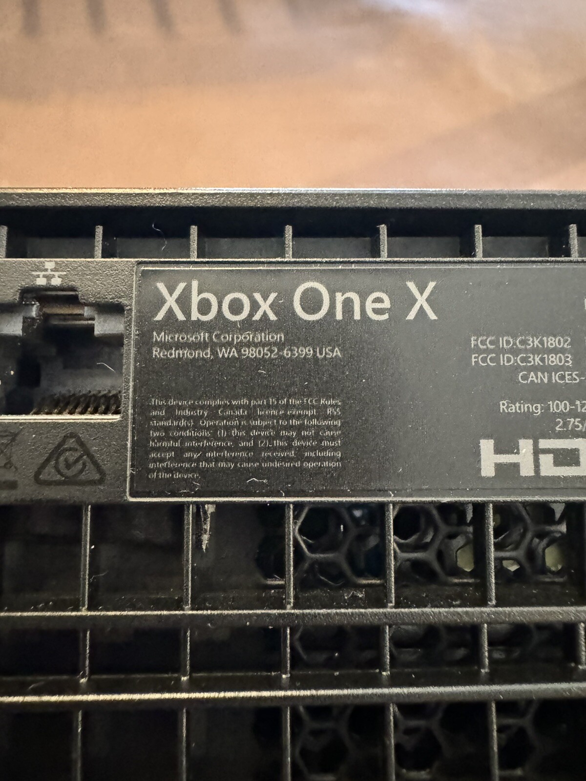 Microsoft Xbox One X Model 1787 – CONSOLE ONLY- BLACK 1 TB NOT WORKING AS IS