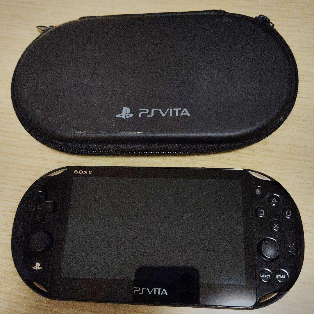 Sony PlayStation Vita PCH-2000 Black Handheld Console Minecraft Case Bundle 0208