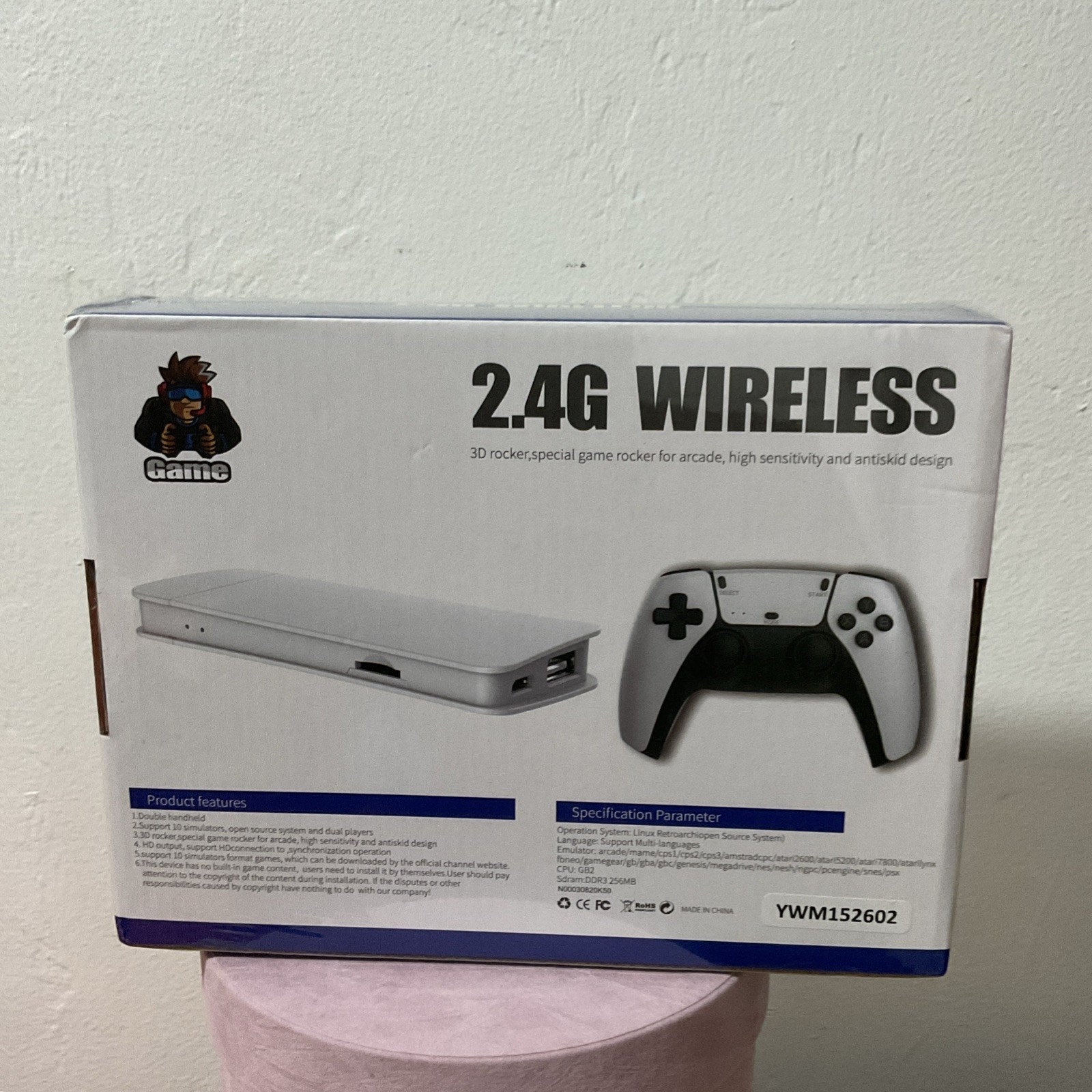 Game 2.4G Wireless Home Console 4K UHD White or Black with Controller
