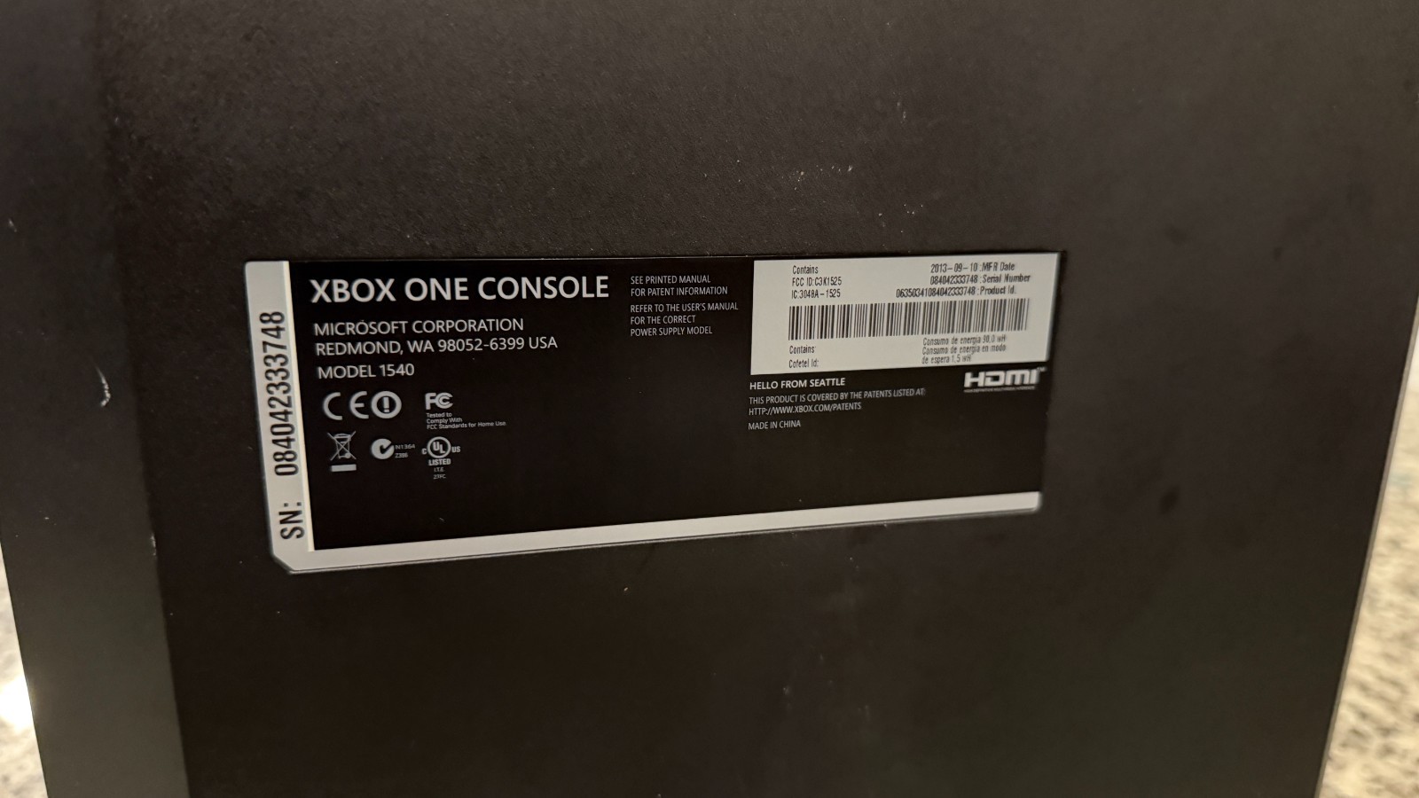 Microsoft Xbox One Day One Edition 500GB Black Console
