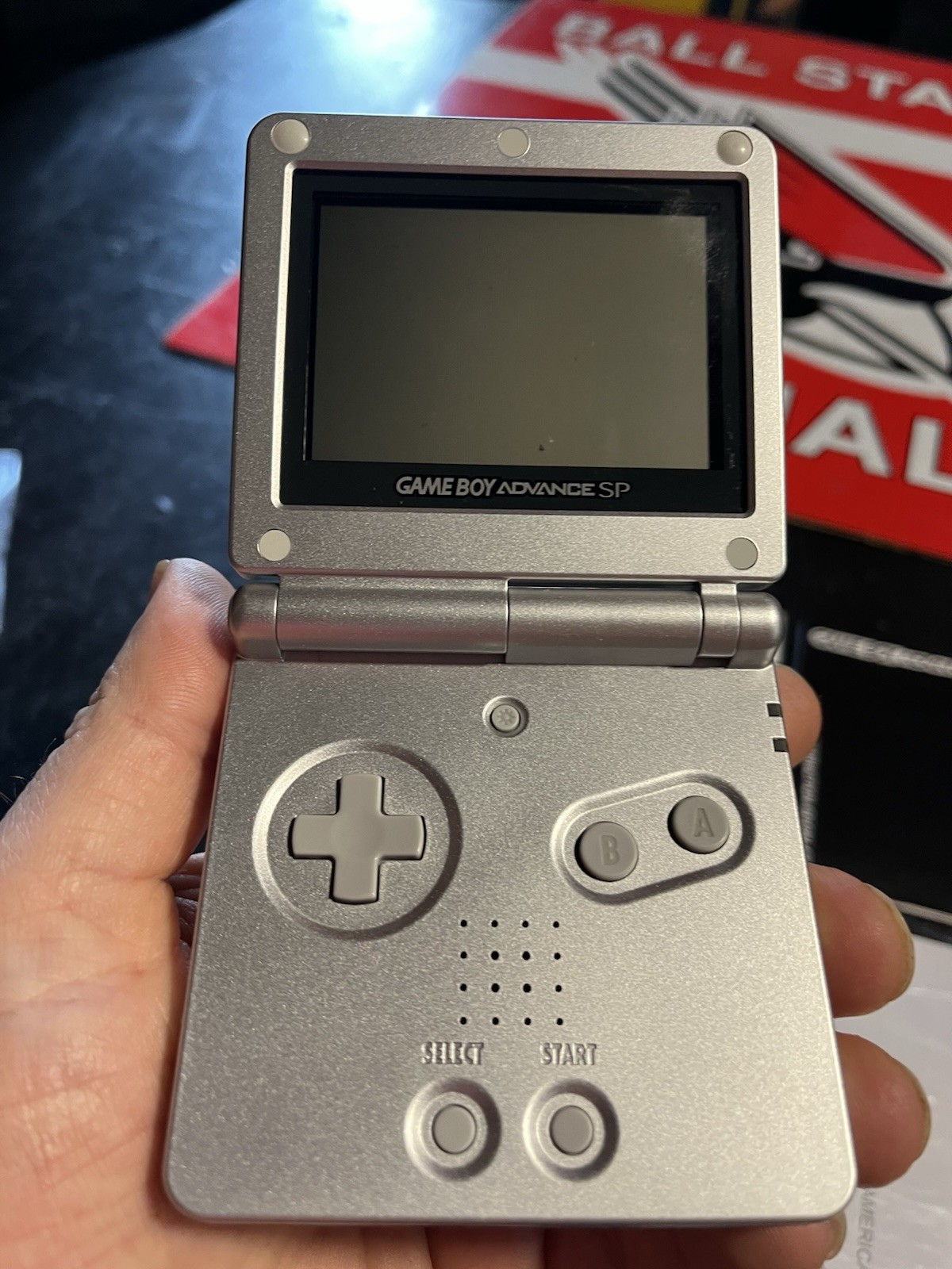 Nintendo Game Boy Advance SP Handheld System – Silver CIB clean complete Box