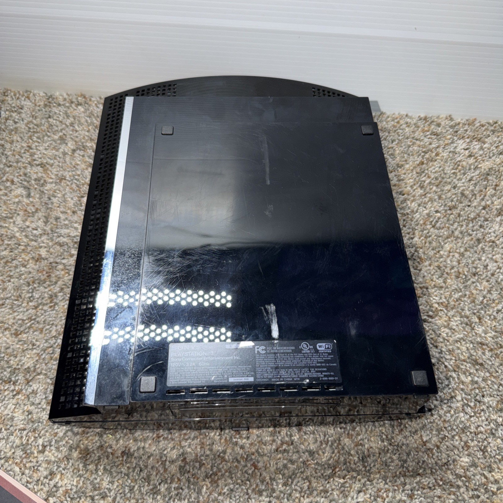 Sony PlayStation 3 PS3 CECHA01 Backwards Compatible Will Not Read Ps2 Silver Dis