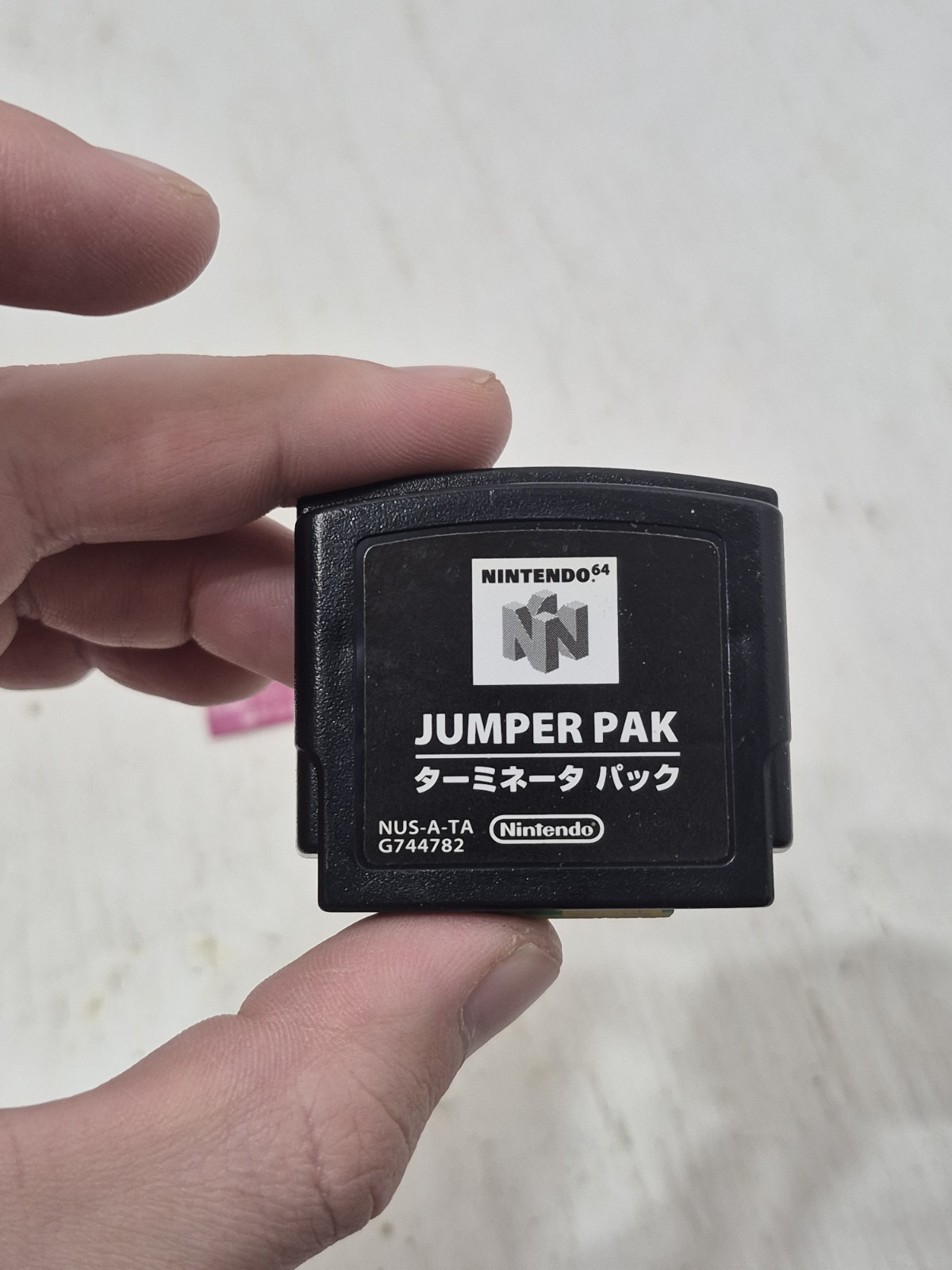Authentic Nintendo 64 N64 Jumper Pak & Cover Expansion Port Lid Replacement