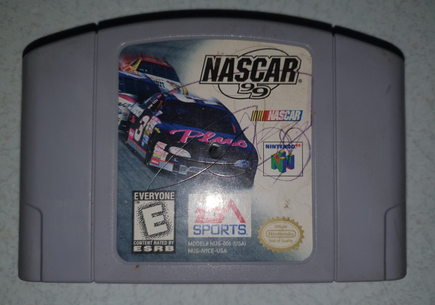 Nintendo 64 N64 with Built-in HDMI Bundled with Controller, Nascar 99, Rumble