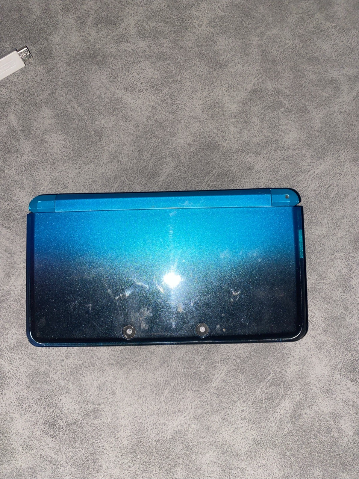 Nintendo 3DS Handheld System Aqua Blue w/ Stylus & Charger, Tested-Working