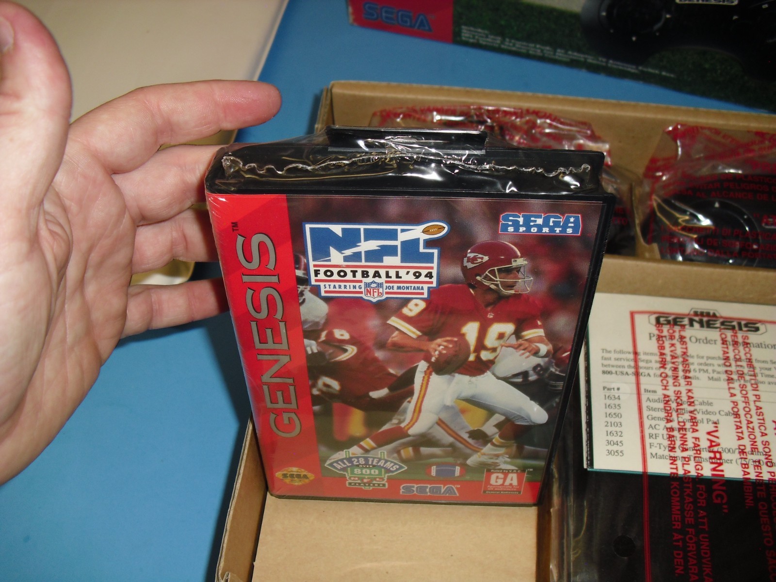 Sega Genesis Sports system complete in box w/ Stadium Cushion & NFL Football 94
