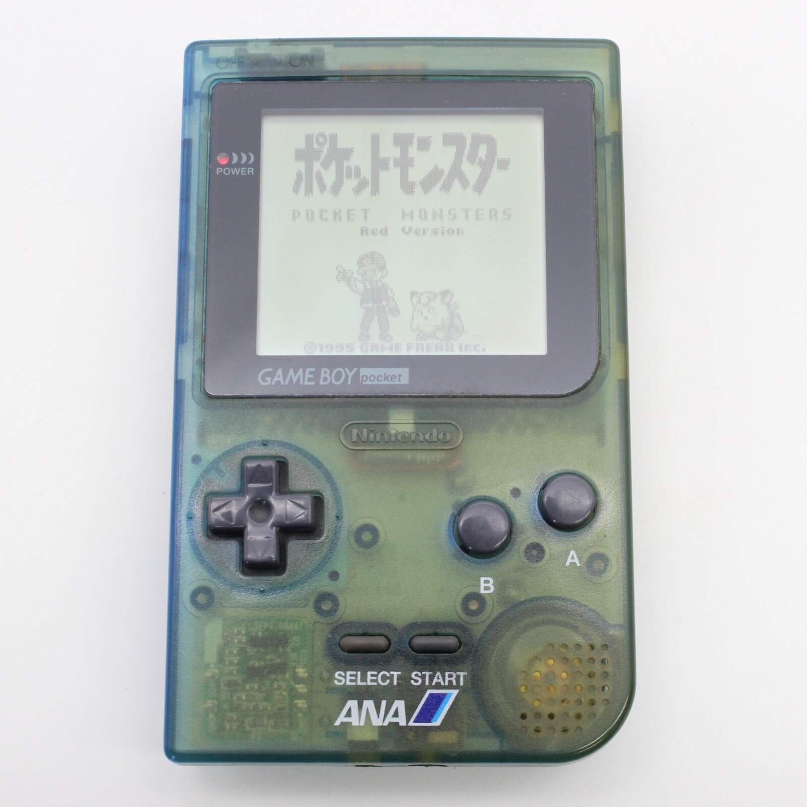 Nintendo Gameboy Pocket Console ANA Clear Blue Limited GBP Japan Tested 95