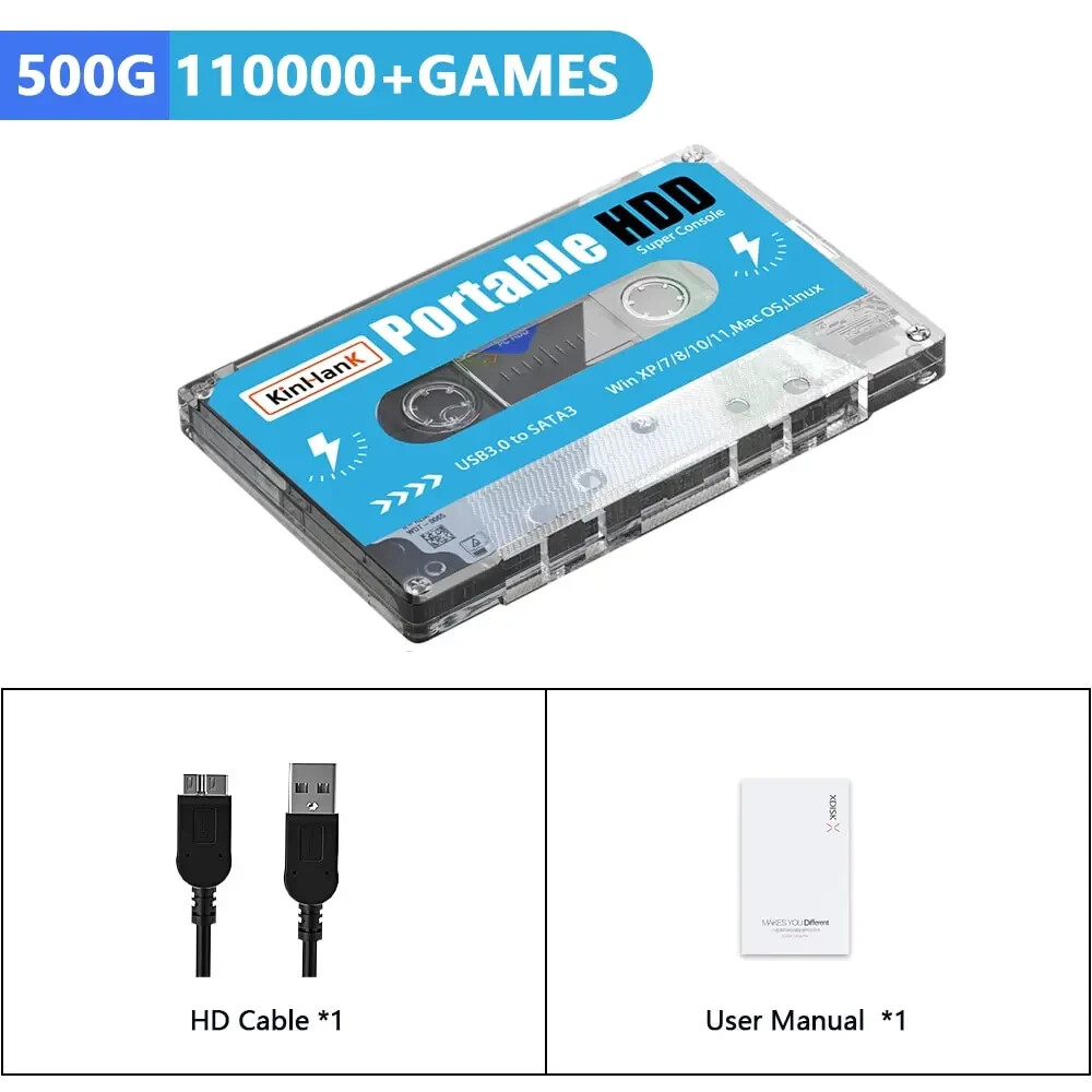 Super Console 17.6oz Game HDD 100000 Video 70 Émulateurs For Dc / Mame / Ss *