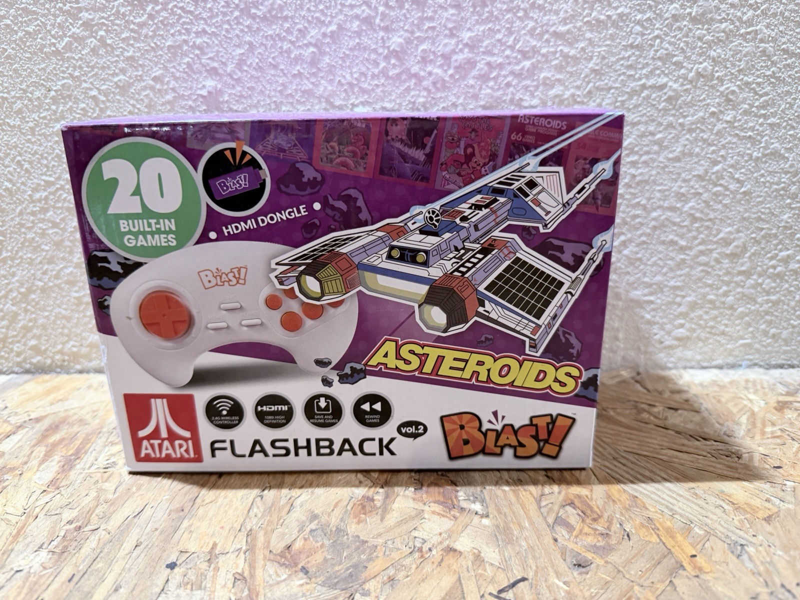 AtGames Atari Flashback Blast! Vol. 2 Retro Gaming Console – Purple
