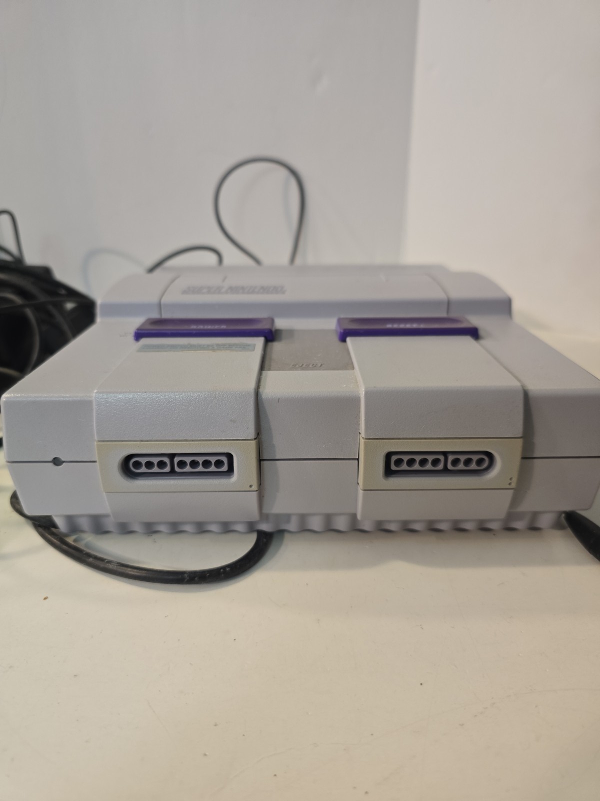 Nintendo Super Nintendo SNES SNS-001 Console Cords & 2 Controllers Untested VTG
