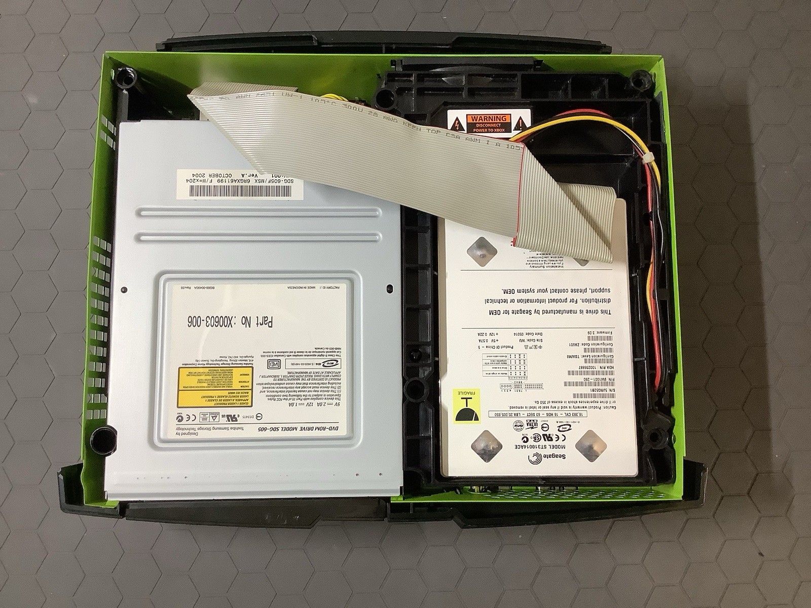 010 Xbox Original Console W/ Samsung Drive, Cords, New Belt & Thermal Paste
