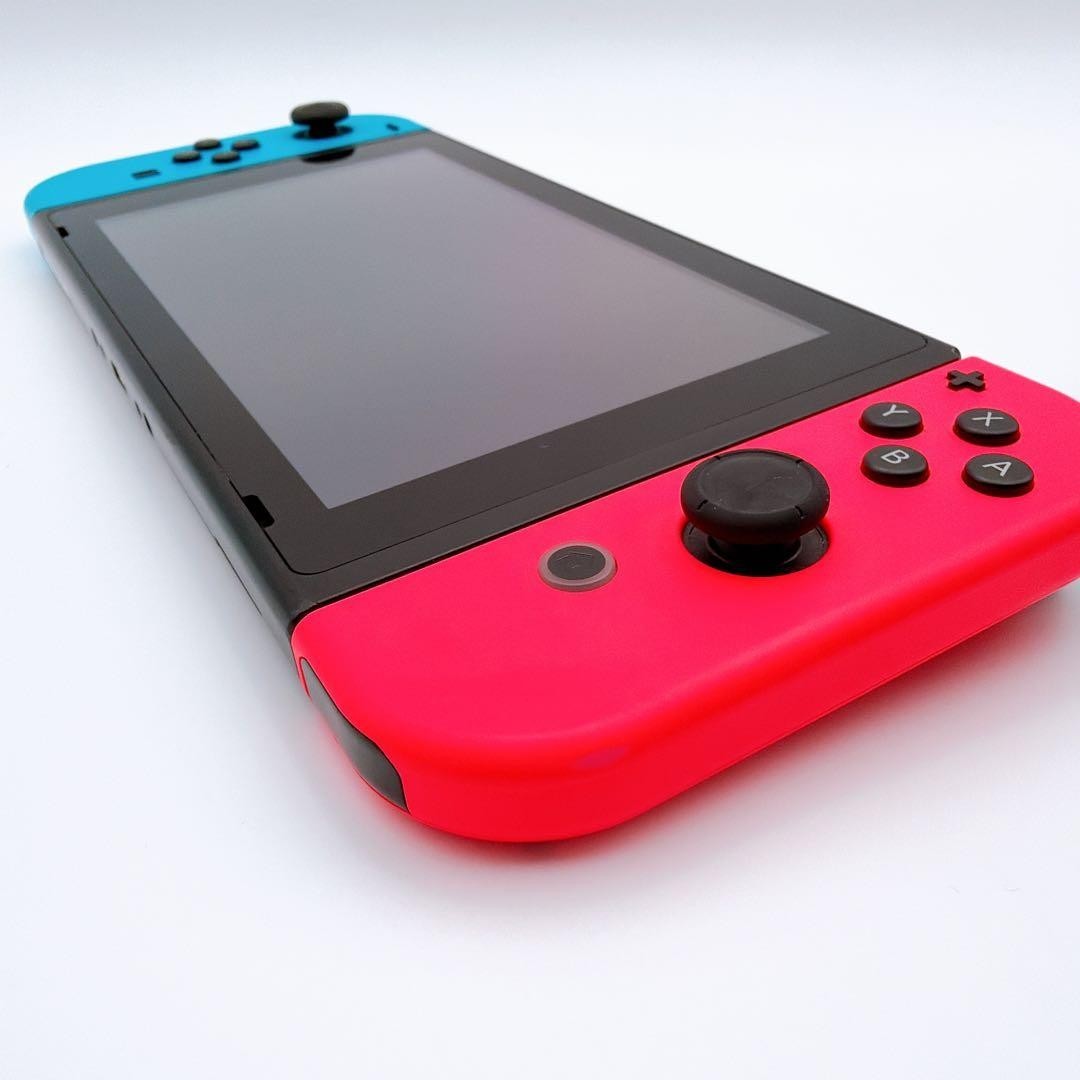 Nintendo Switch Handheld Console Tablet w/ Joyconb Red Blue Working Tested