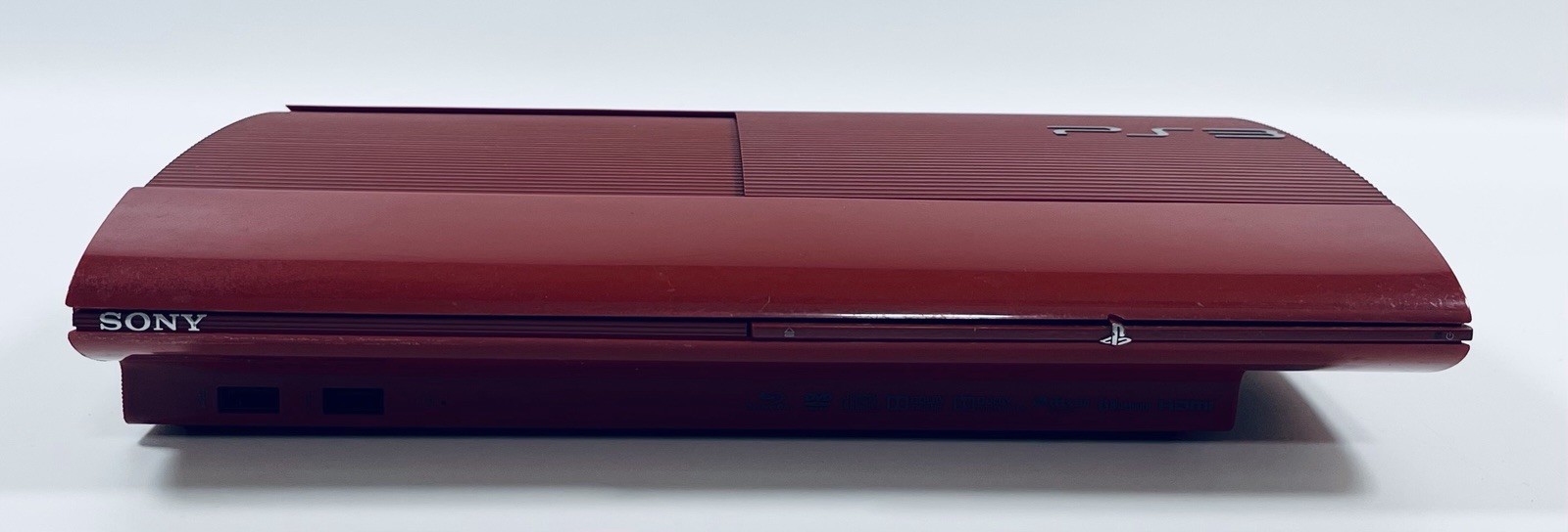 🔥RARE Sony PS3 CECH-4000B 250GB ❤️ Garnet Red 🎮 1 Controller Super Slim Tested