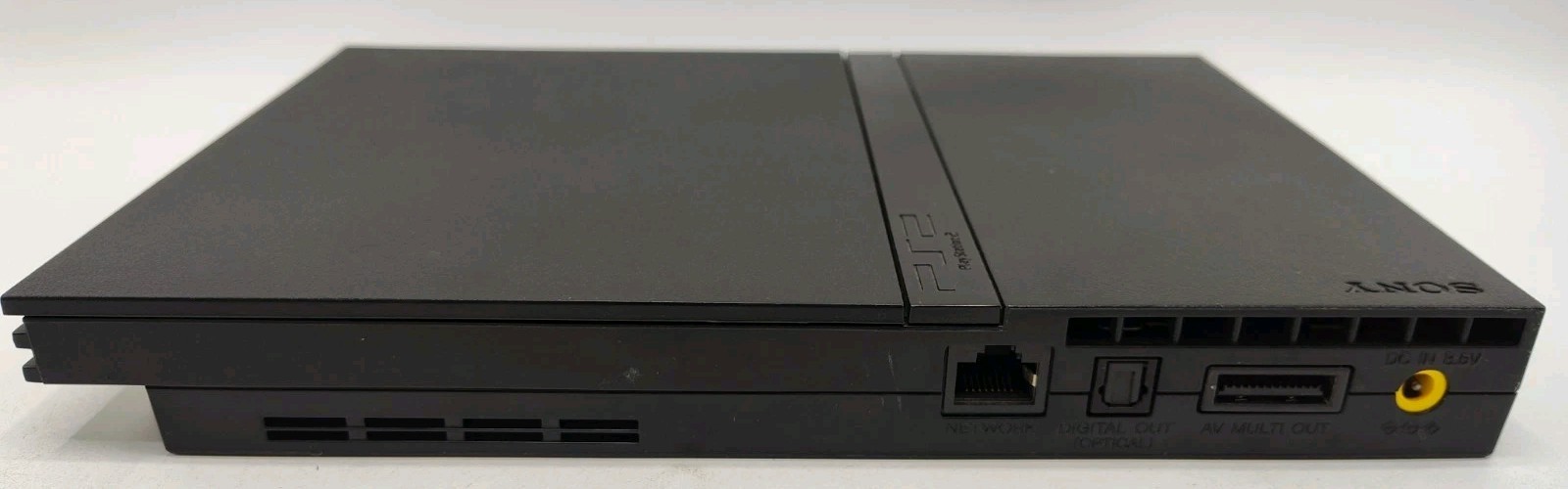 Sony PlayStation 2 Slim PS2 Console SCPH-77001 + 2 Controllers FOR PARTS/REPAIR!