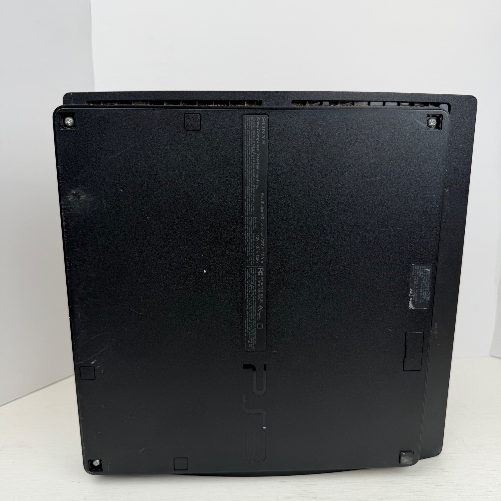 Sony PlayStation 3 PS3 Slim Charcoal Black Console CECH-2001A For Parts
