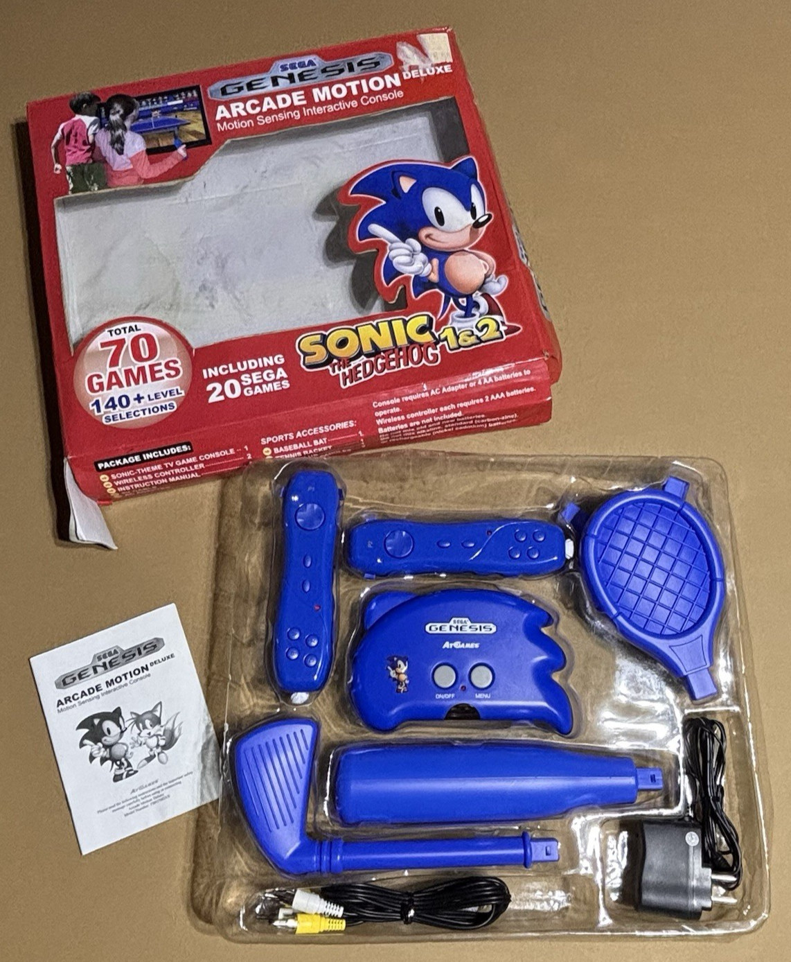2011 AtGames Sega Genesis Arcade Motion Deluxe Sonic 1&2 – New, Never Used