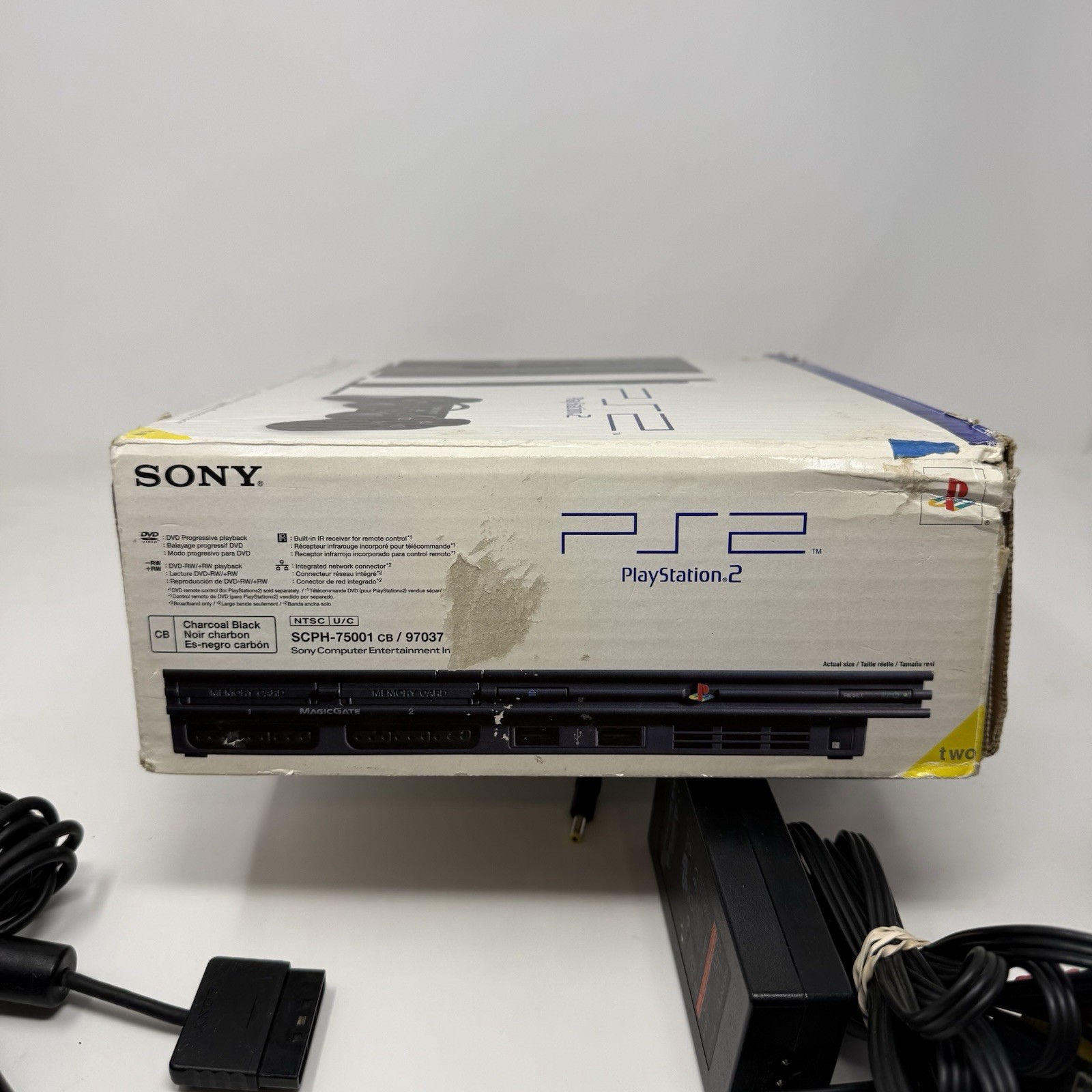 Sony PlayStation 2 PS2 Slim Console (SCPH-75001) with box – NO MANUAL