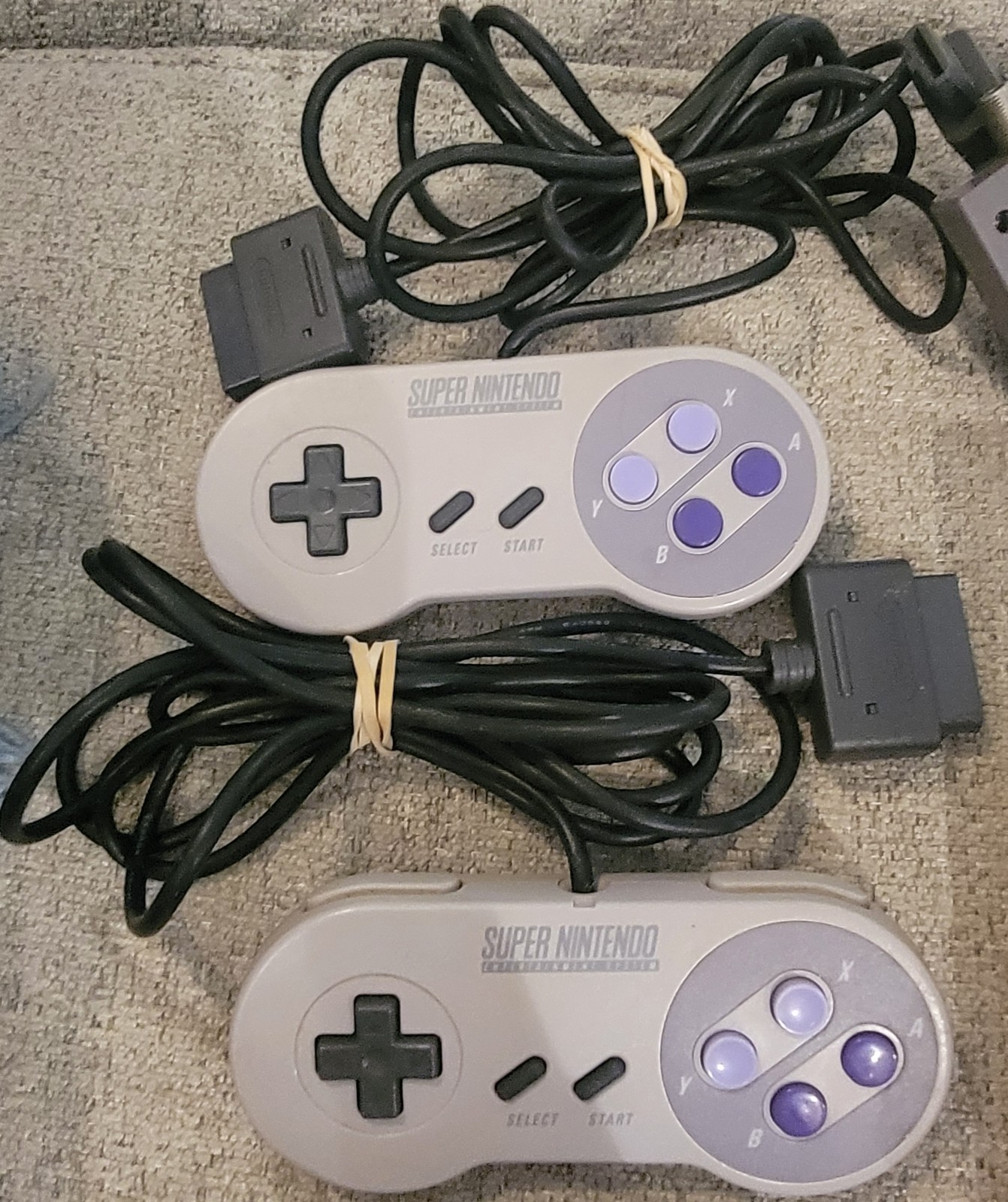 Vintage Super Nintendo SNES Console Bundle, 2 Ctrlrs, 6 GAMES **TESTED WORKS**