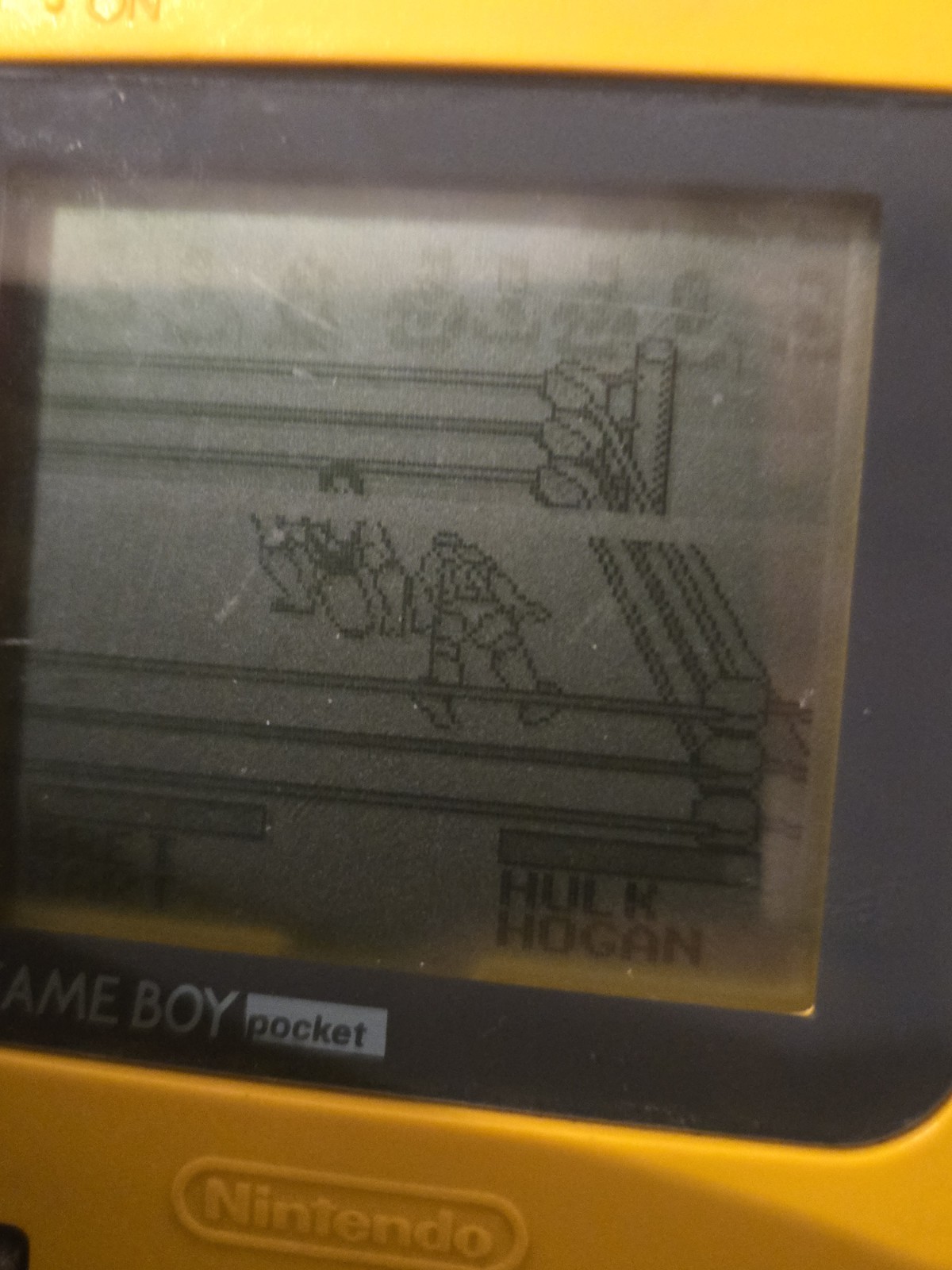 Nintendo Game Boy Pocket Yellow MGB-001 Console Tested Working Screen Line