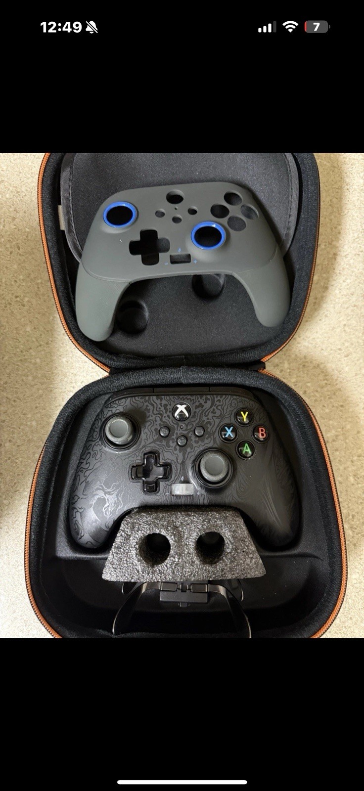 Xbox One S W/ Fusion Controller & Standard Controller. Battery Pack. All Cords.