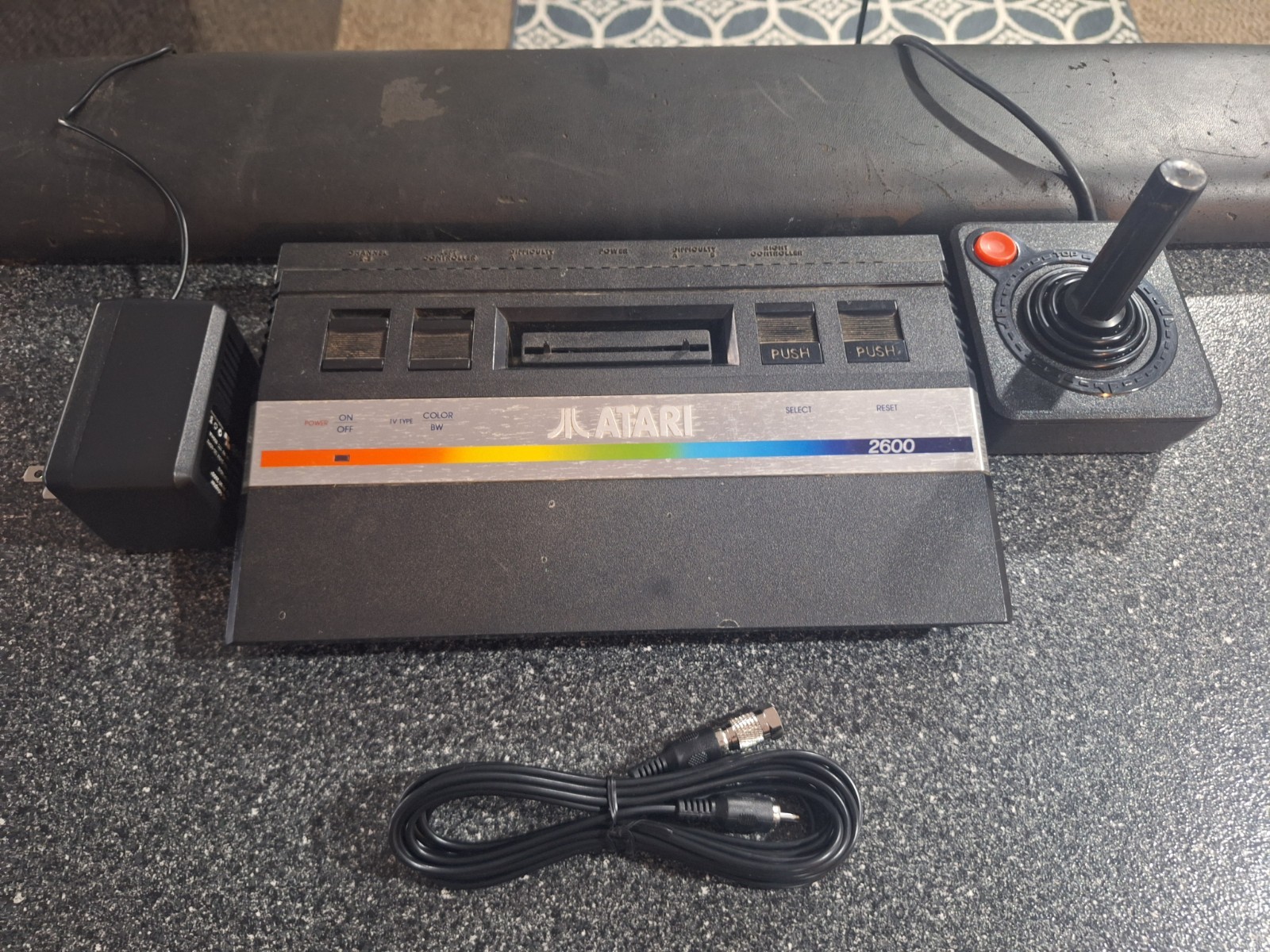 Atari 2600 Rainbow Jr Junior TESTED WORKING Bundle Full Set-Up!