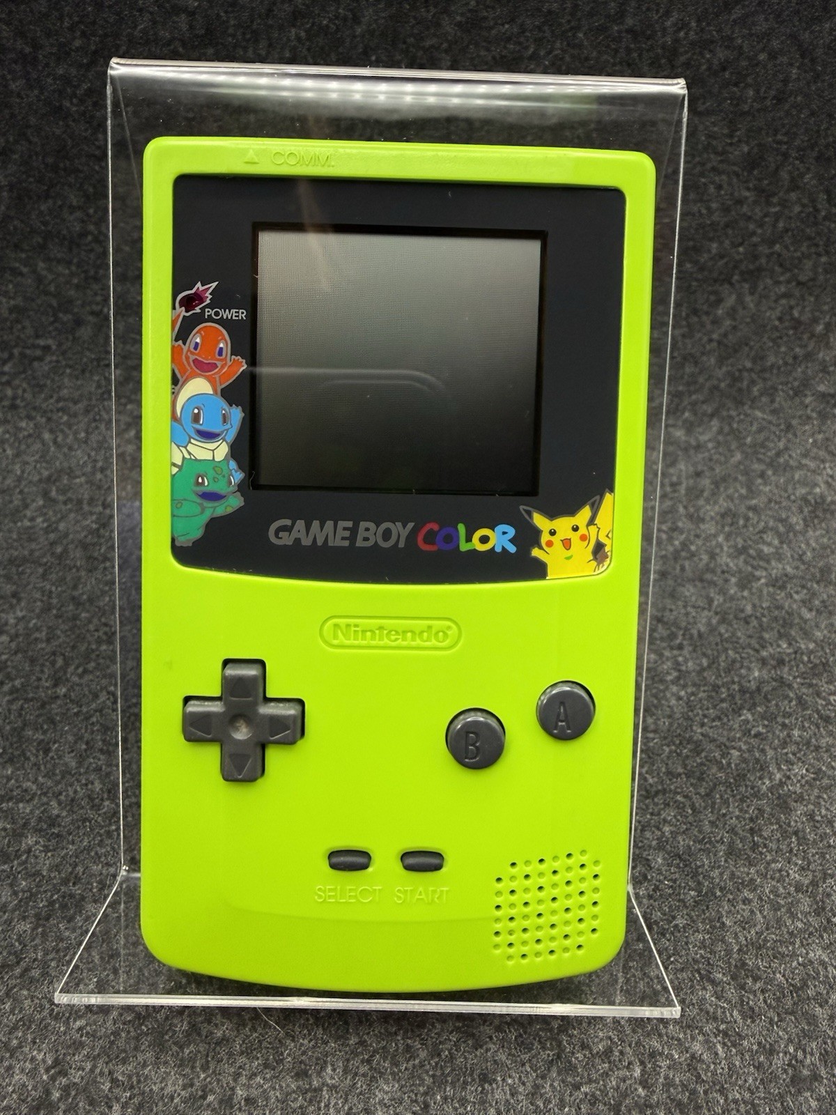 Nintendo Game Boy Color Kiwi Green – Pokémon Screen – Audio Issue / No Sound