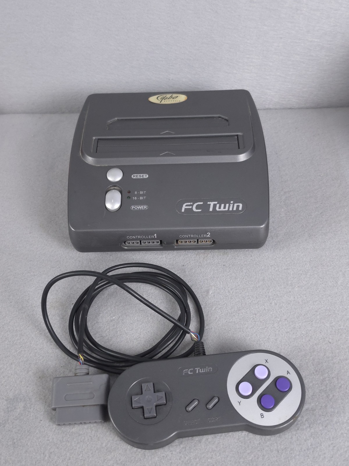 Yobo FC Twin 2-in-1 Game Console 1 Controller (NES, SNES) No Cords For Parts