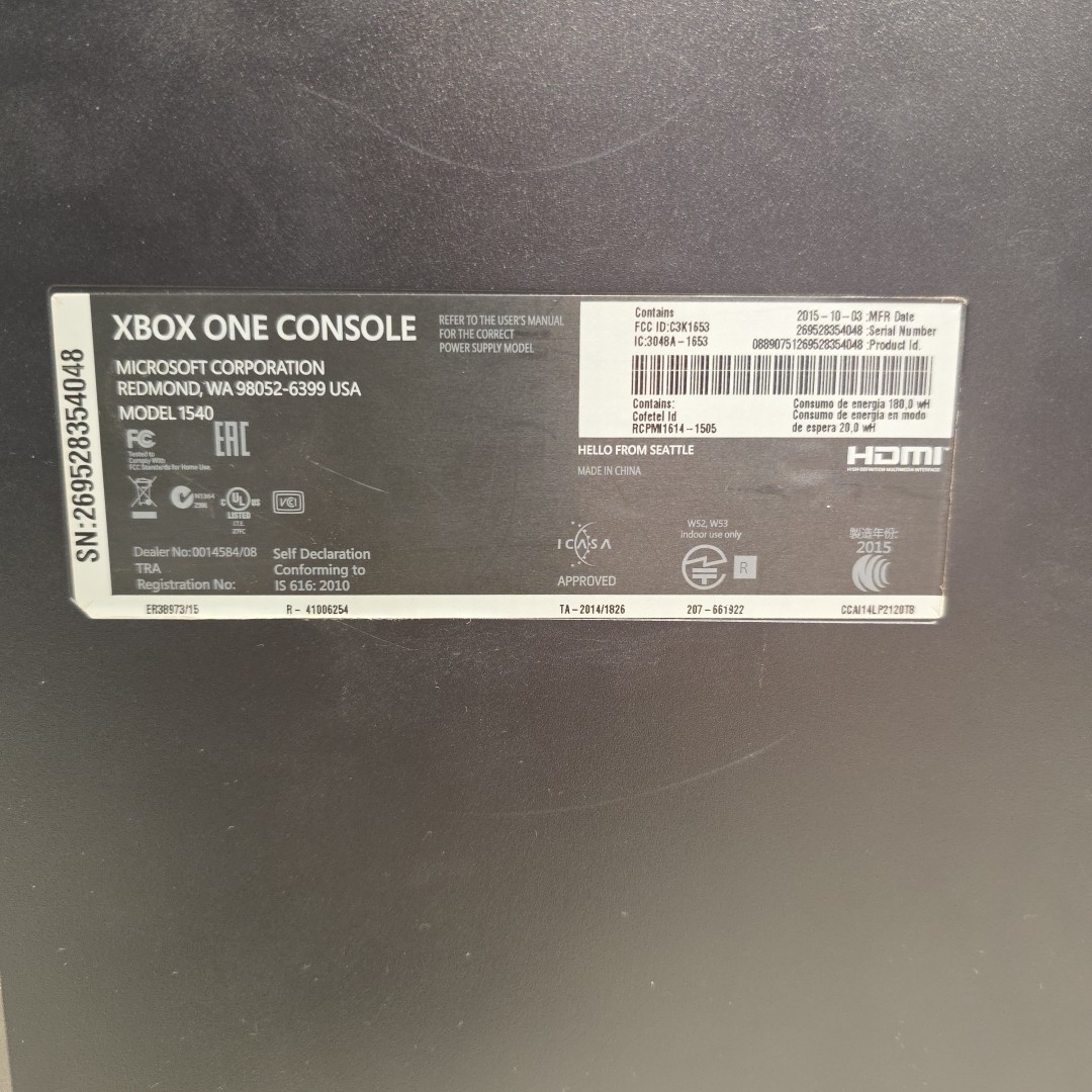 Microsoft Xbox One Console 500GB Black Model 1540 – DOESN’T READ DISC