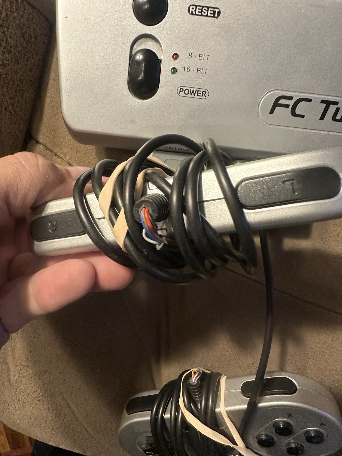 Yobo FC Twin Console SNES NES Clone System. AC Plug And 2 Controllers. WORKS!