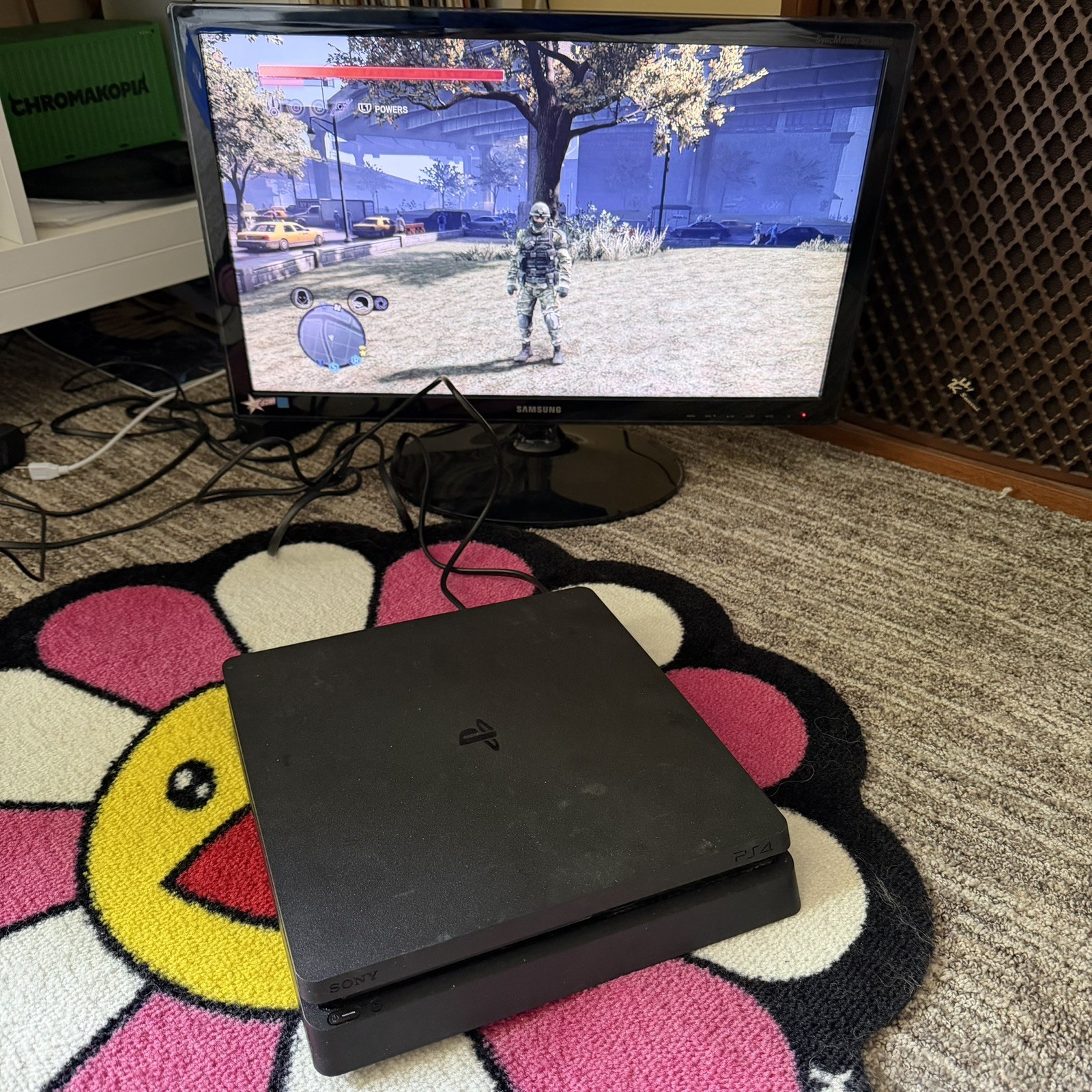 Sony PlayStation 4 Slim 1TB Black PS4 Console CUH-2215B w/ Controller READ DESC.