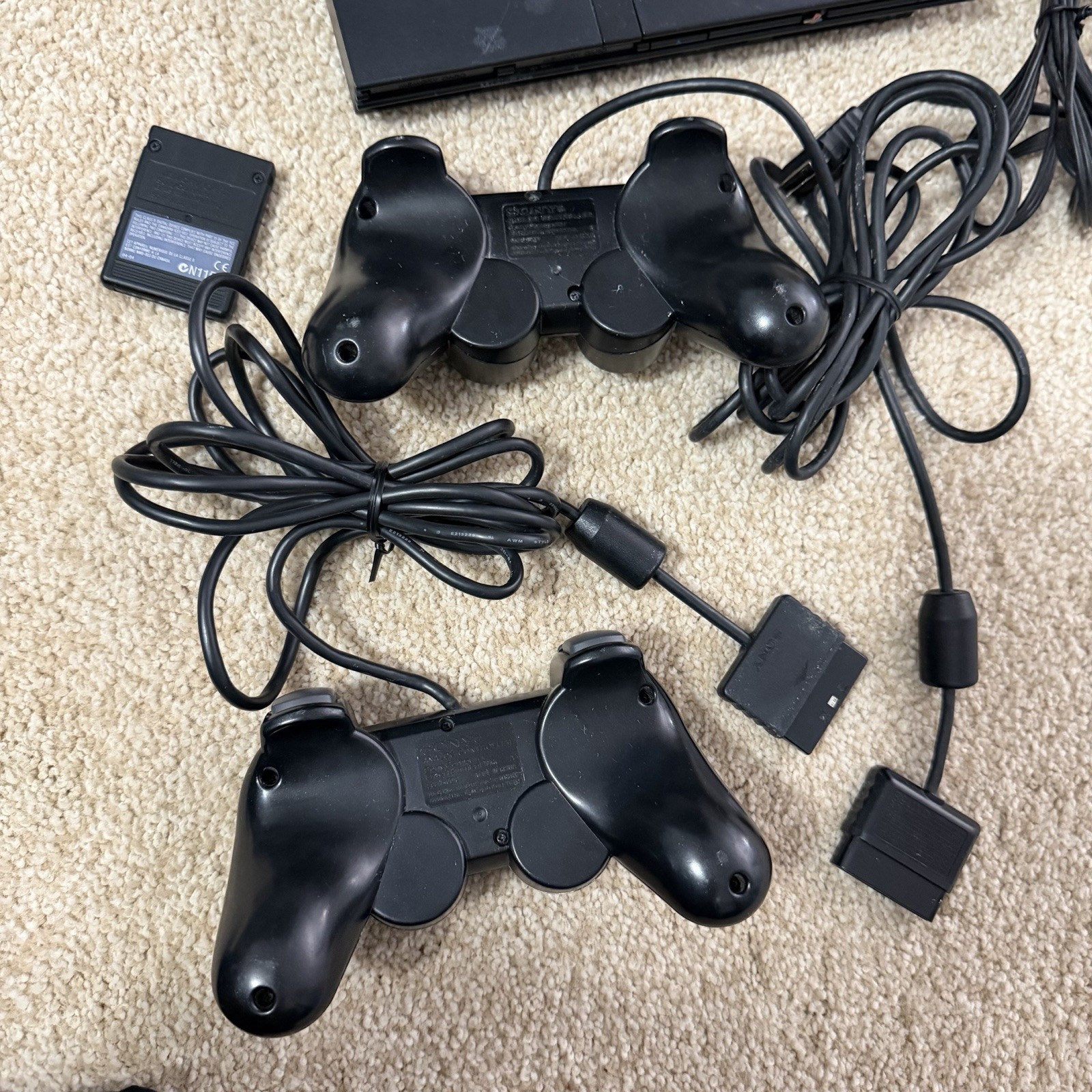 Sony PlayStation 2 Slim w/ Controllers, Games, and Cables [TESTED/WORKS]