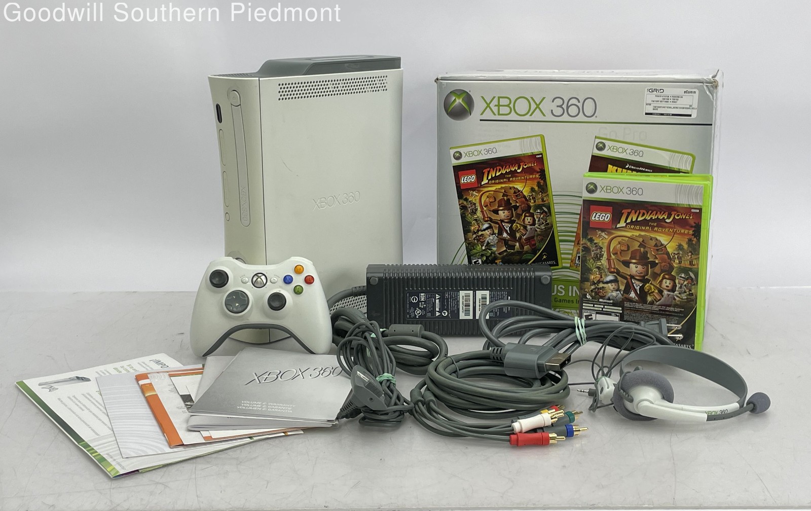 Microsoft Xbox 360 60GB Indiana Jones Kung Fu Panda Bundle – Falcon – Tested