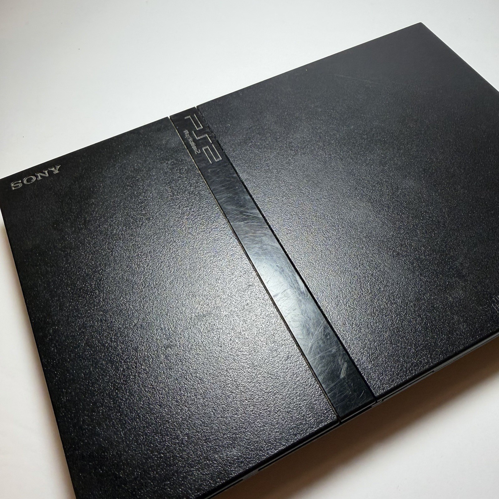 Sony PlayStation 2 Slim PS2 Console SCPH-75001 Black W/ Cords & Controller